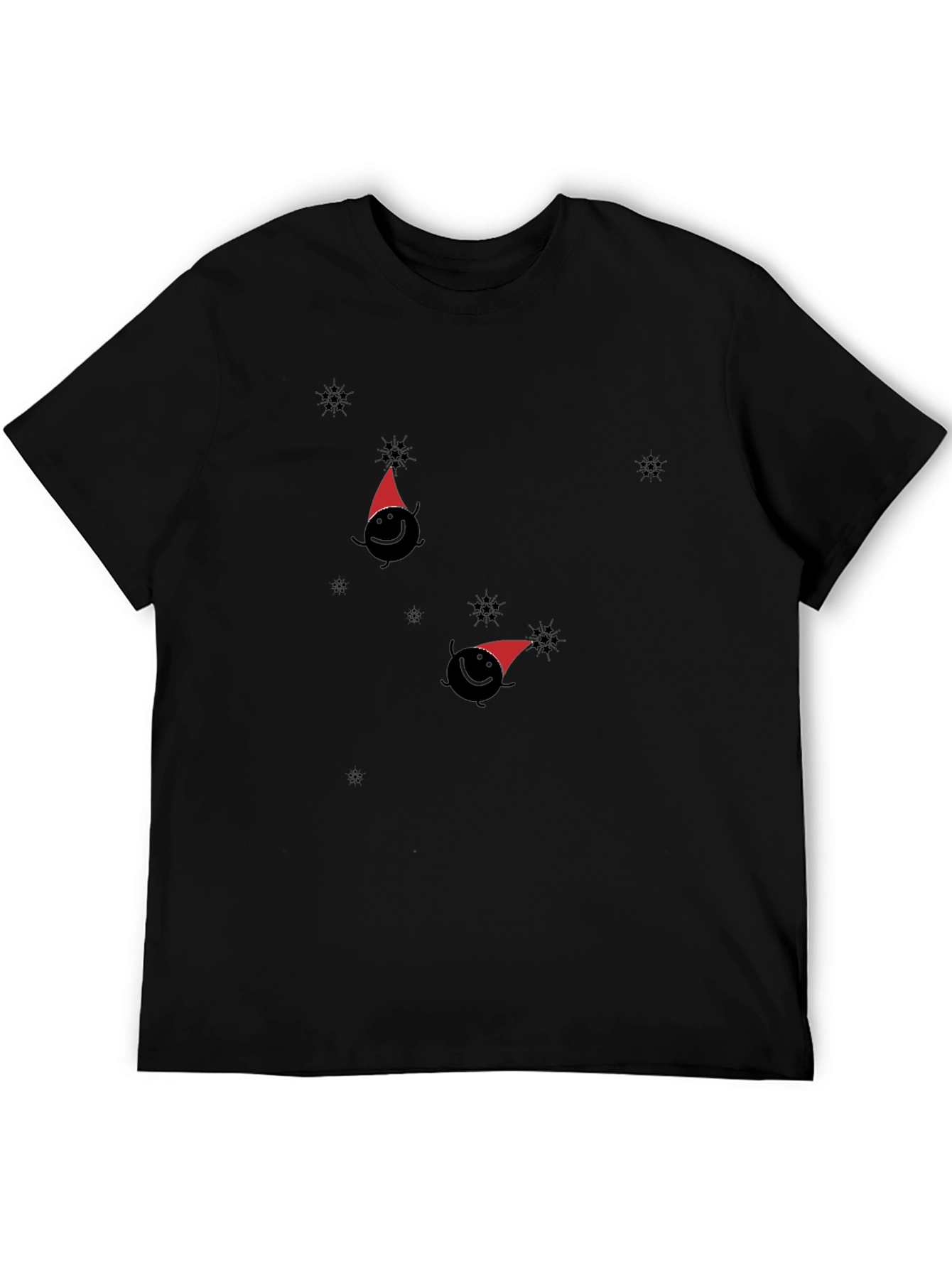 Whimsical Winter Tee - Santa Hat Design