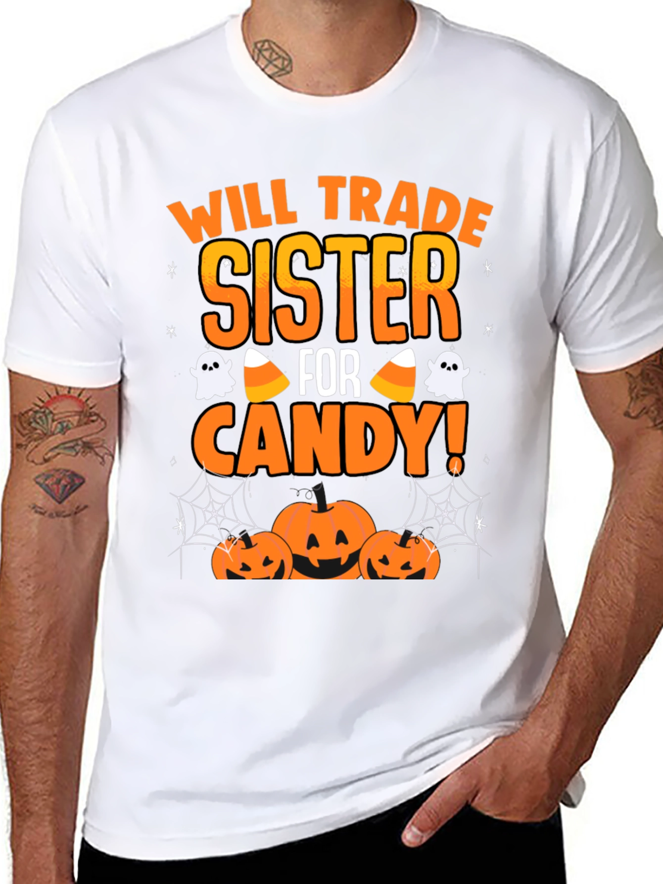 Will Trade Sister for Candy Halloween T-Shirt