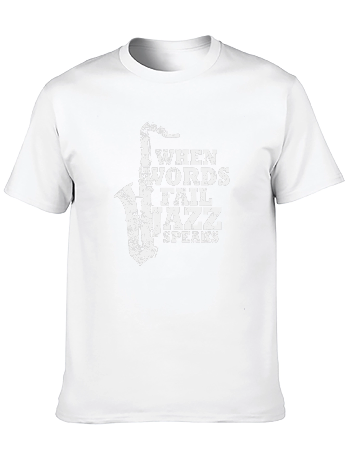 When Words Fail Jazz Speaks T-Shirt