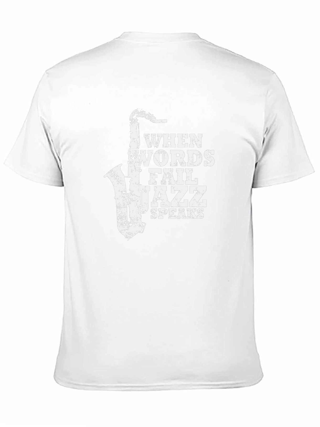 When Words Fail Jazz Speaks T-Shirt