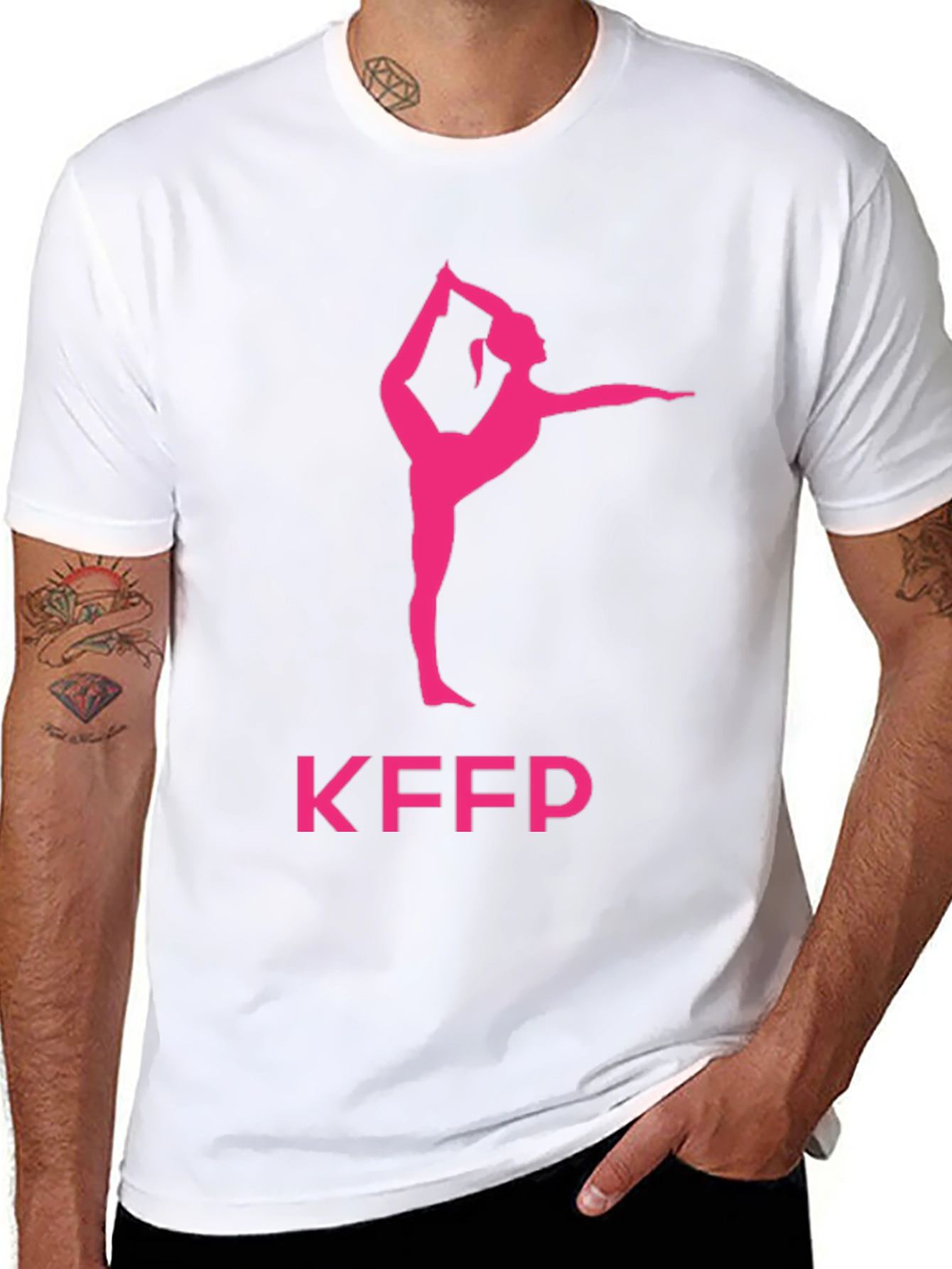 Yoga Pose Graphic Tee - KFPP Black T-Shirt