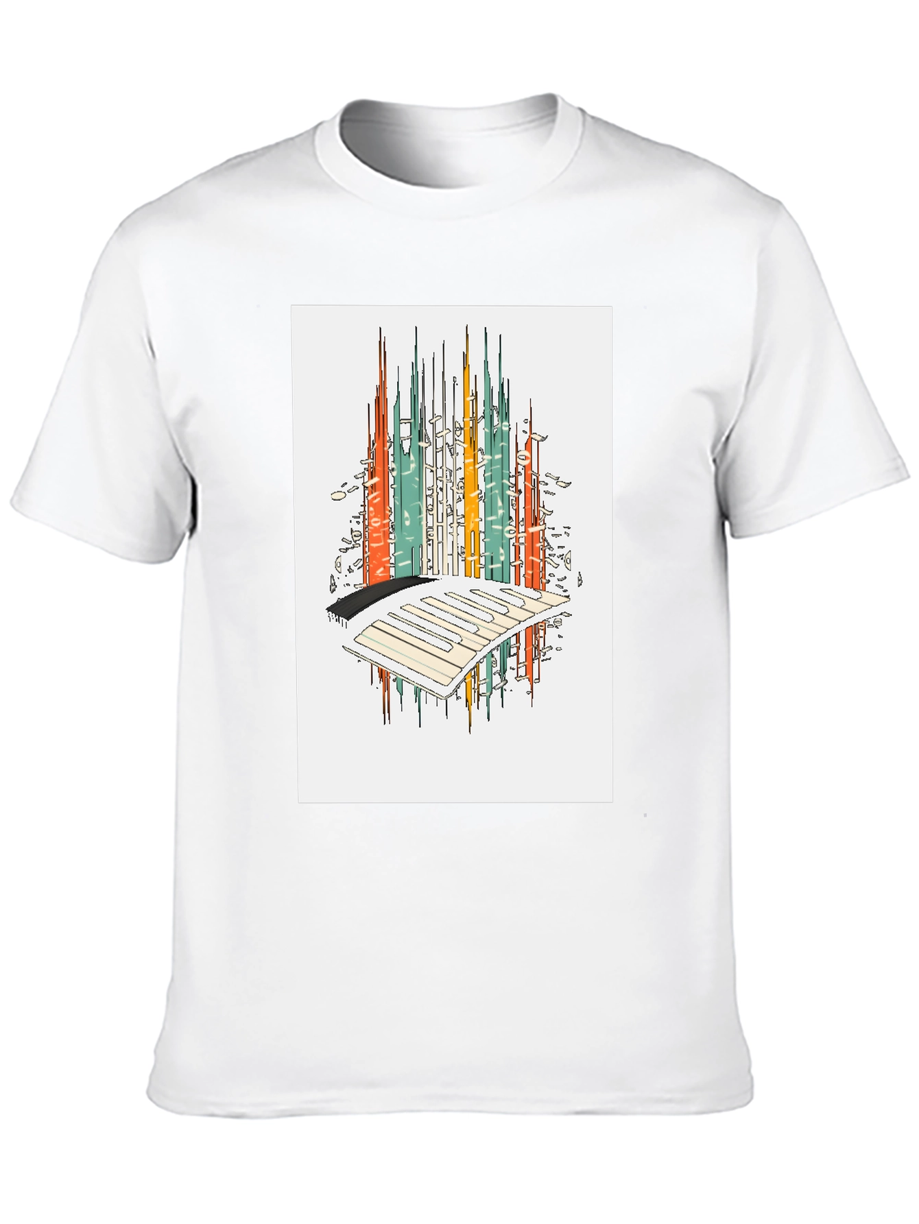 Abstract City Keyboard T-Shirt