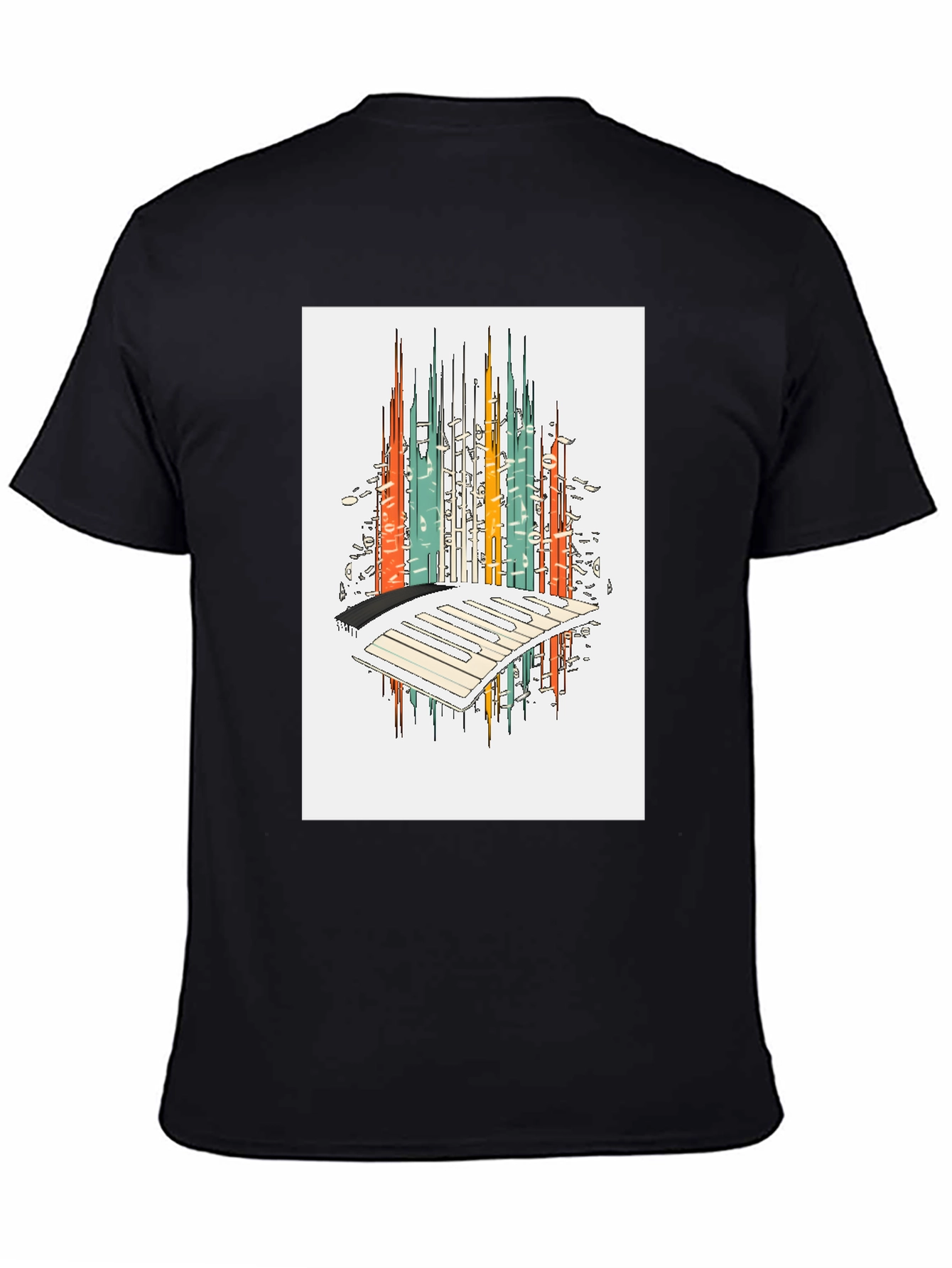 Abstract City Keyboard T-Shirt