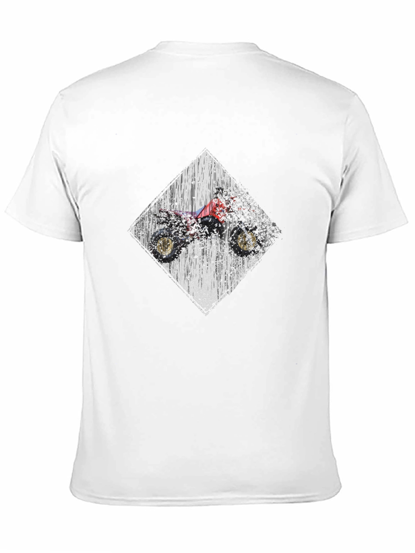 ATV Rider Diamond Graphic Tee - Black