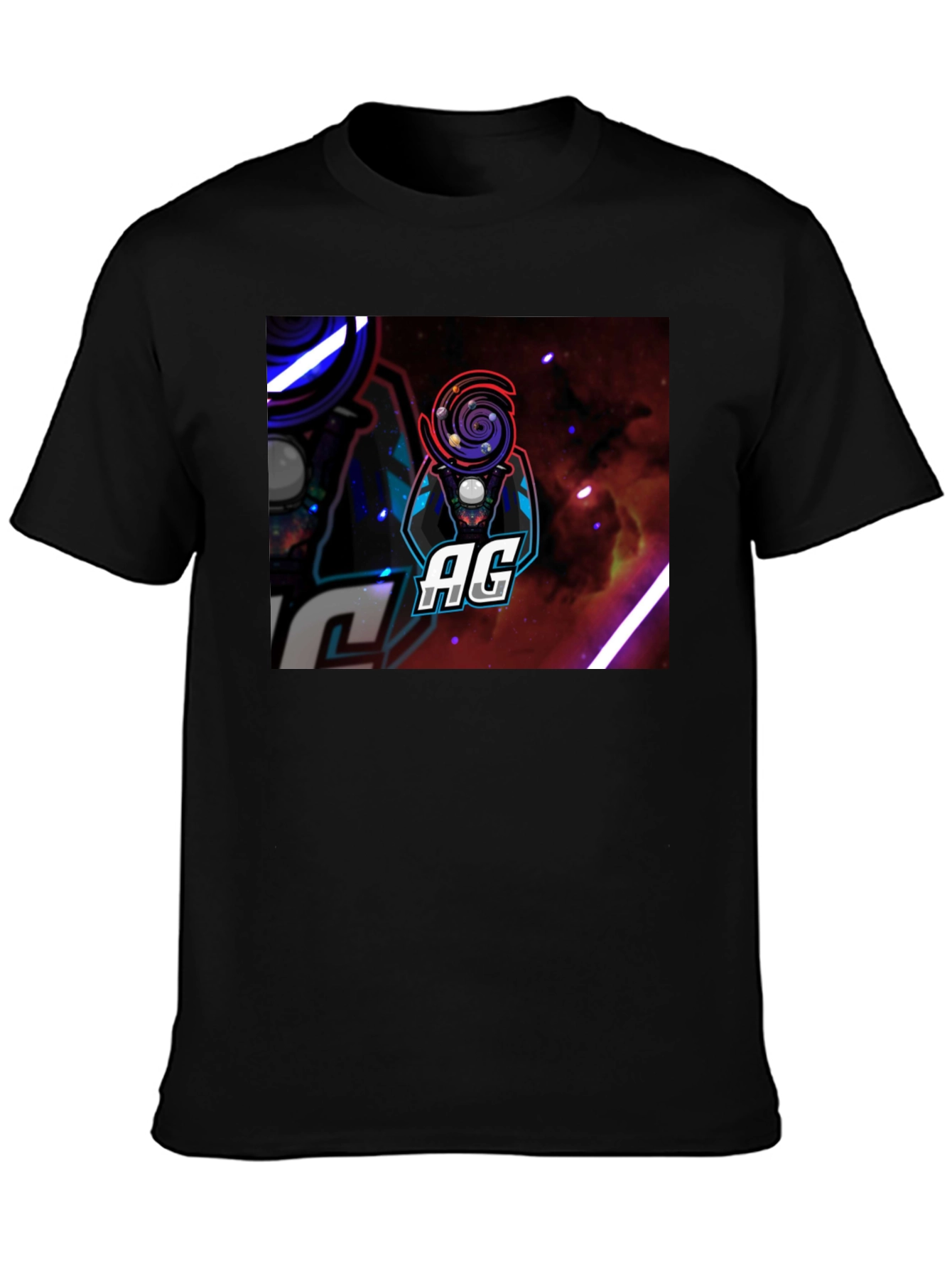 AG Galaxy Gamer Black T-Shirt
