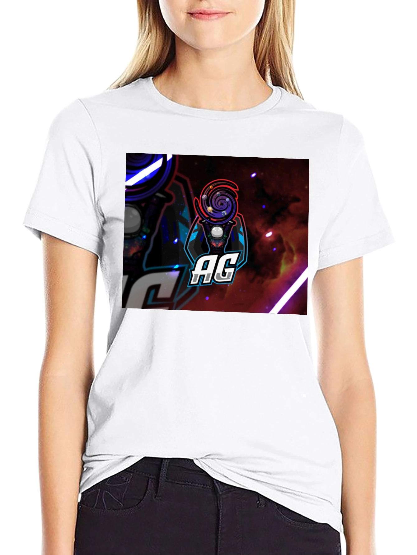AG Galaxy Gamer Black T-Shirt