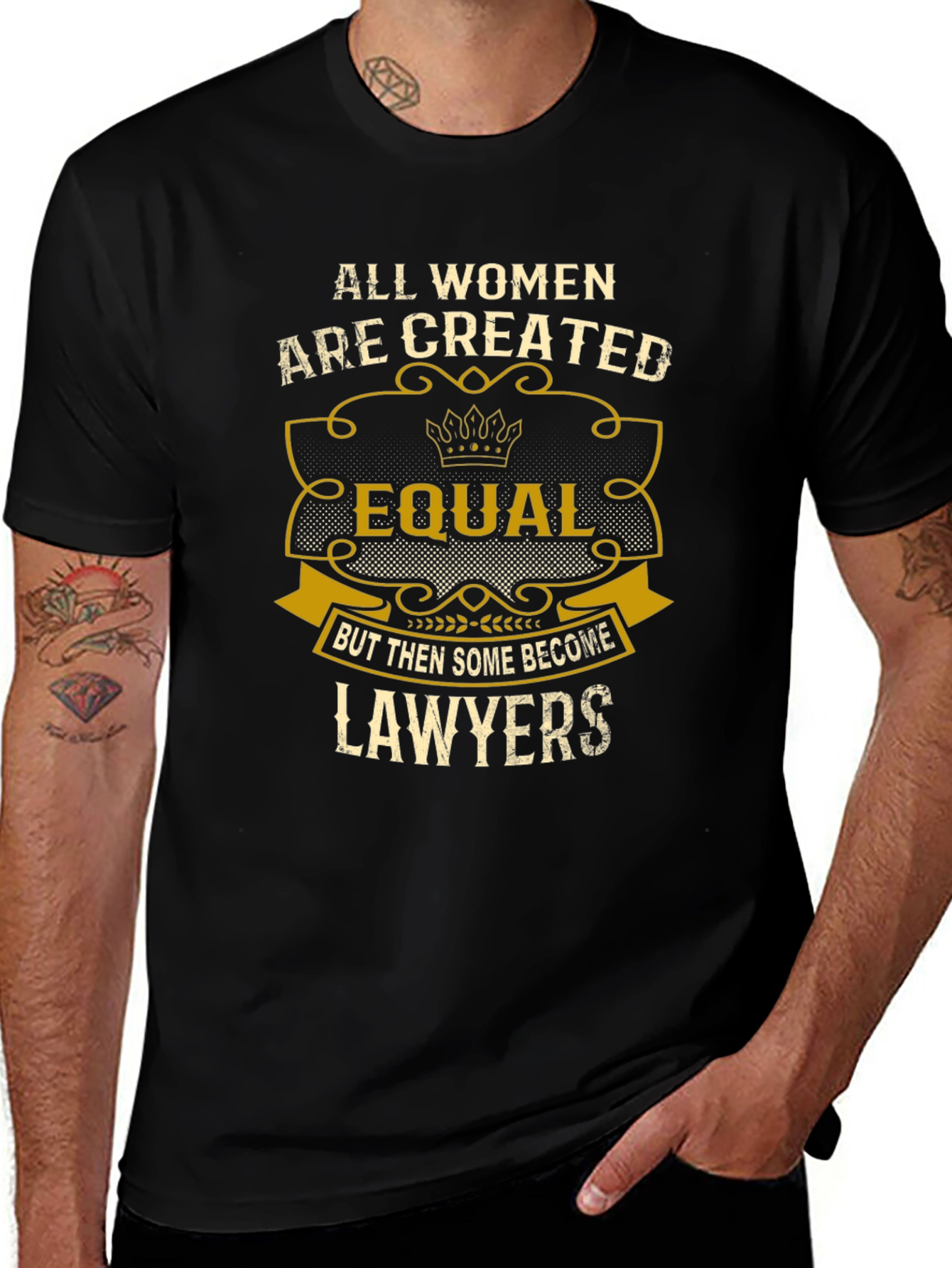 All Women Lawyers Black T-Shirt