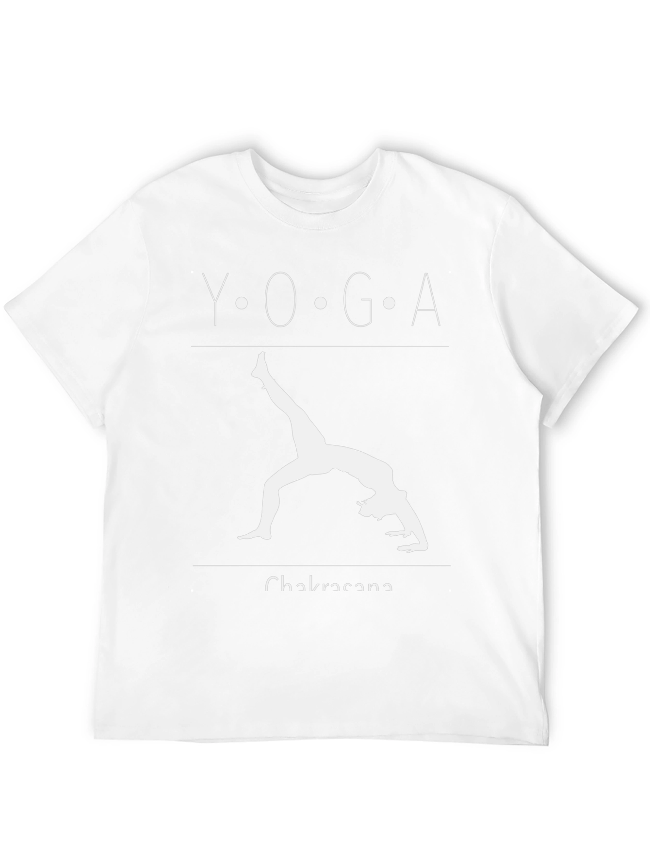 Yoga Chakrasana Black Graphic Tee