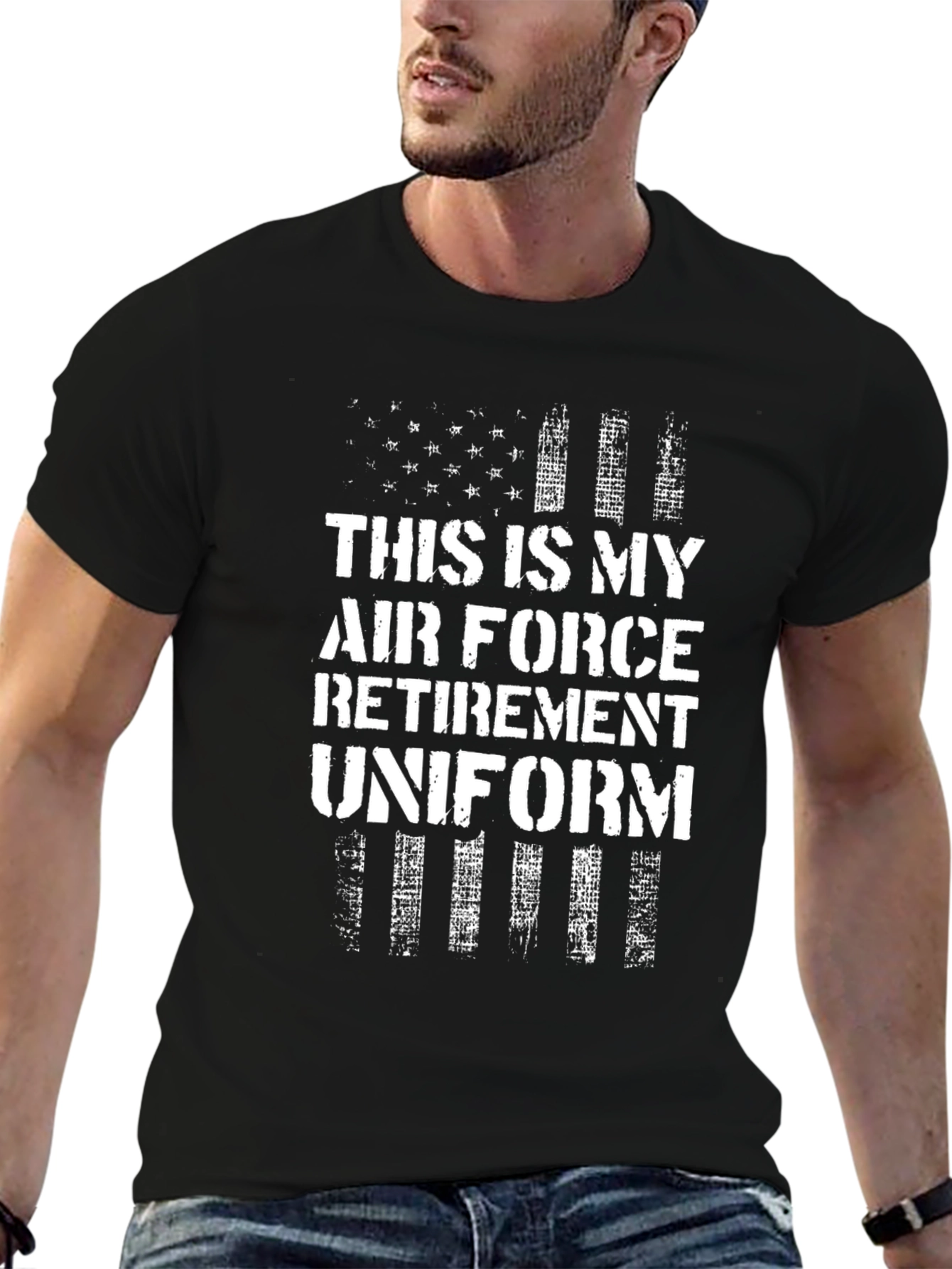 Air Force Retirement Uniform Graphic T-Shirt