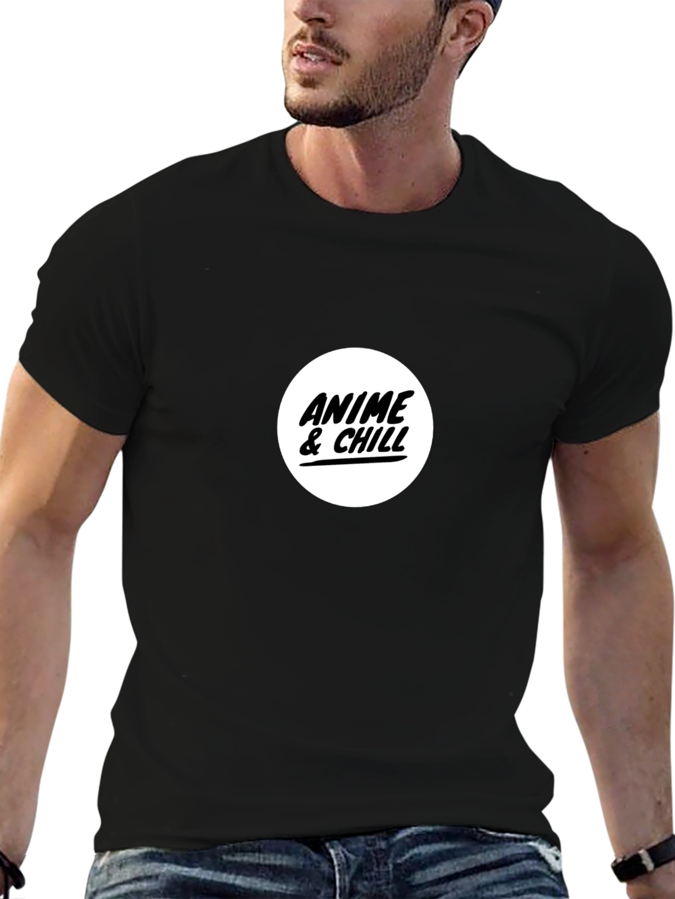 Anime & Chill Black T-Shirt