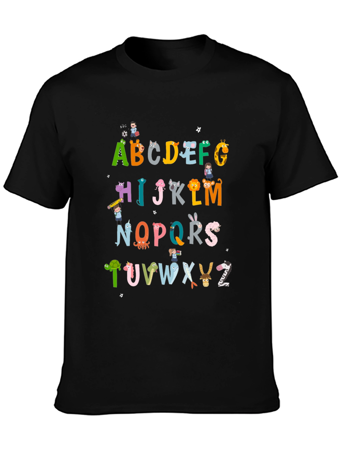 Alphabet Animal Print T-Shirt - Fun & Educational