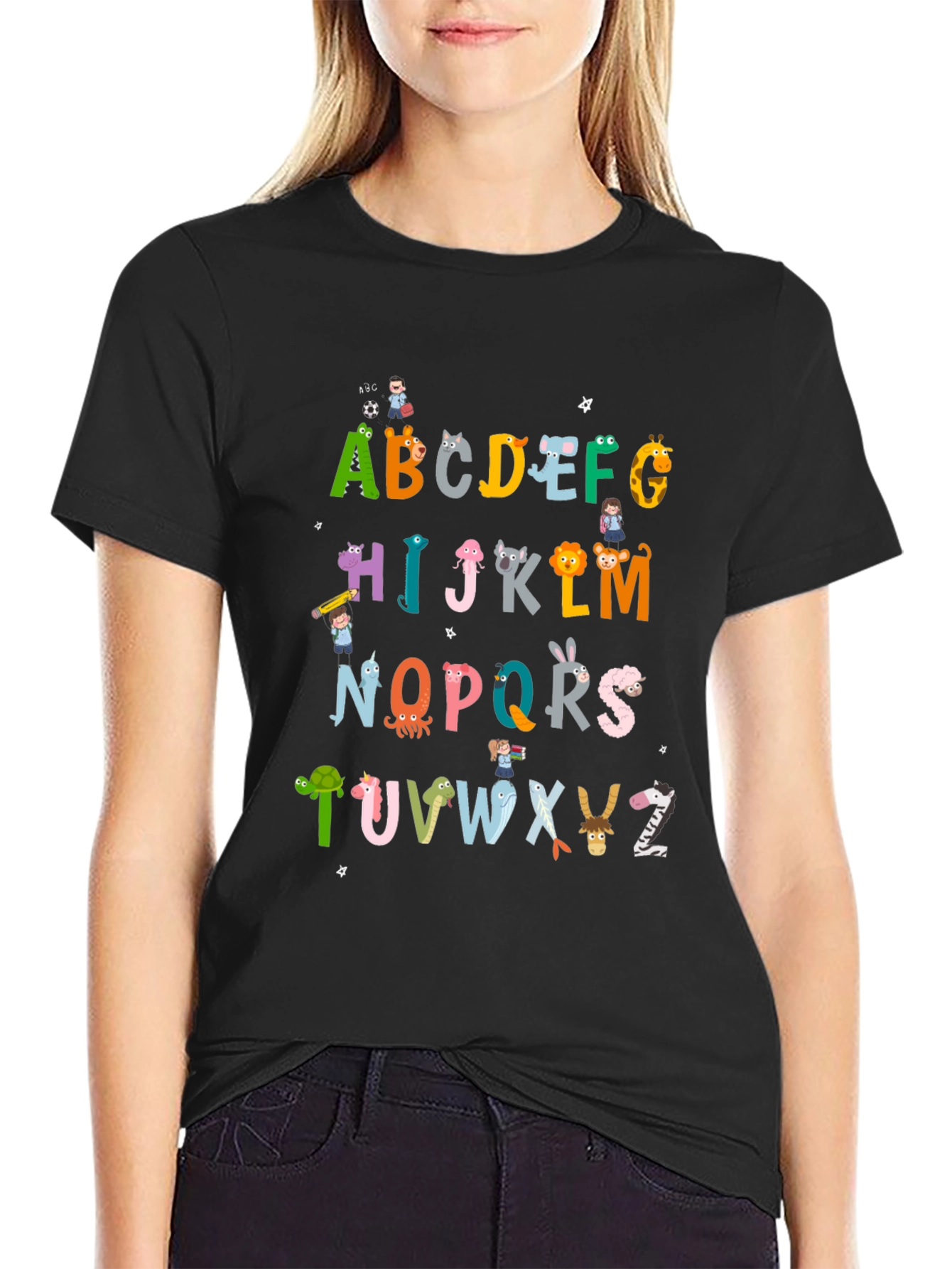 Alphabet Animal Print T-Shirt - Fun & Educational