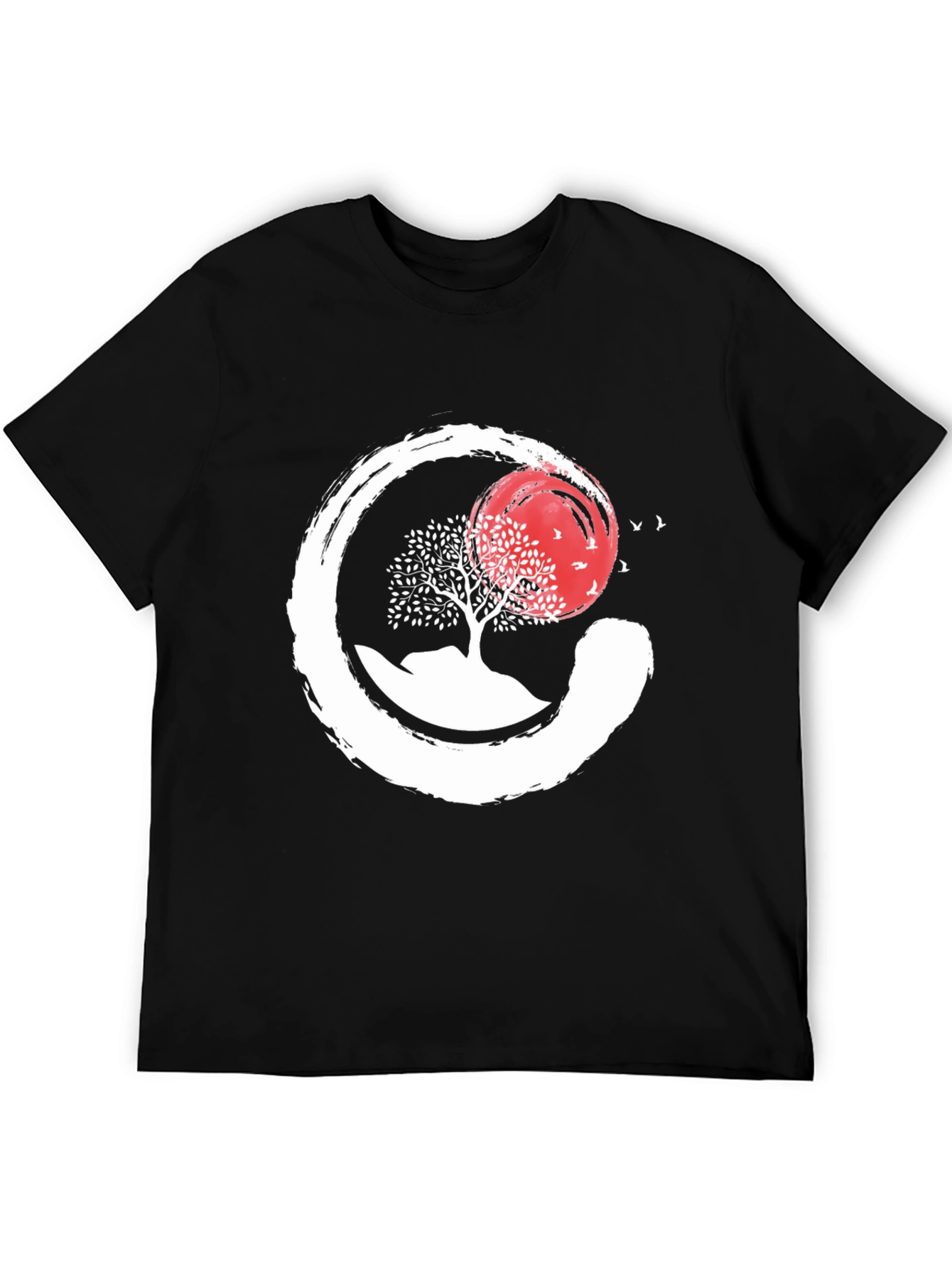 Zen Circle Tree & Sunset Graphic Tee