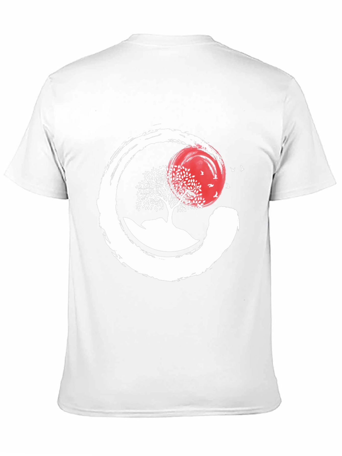 Zen Circle Tree & Sunset Graphic Tee