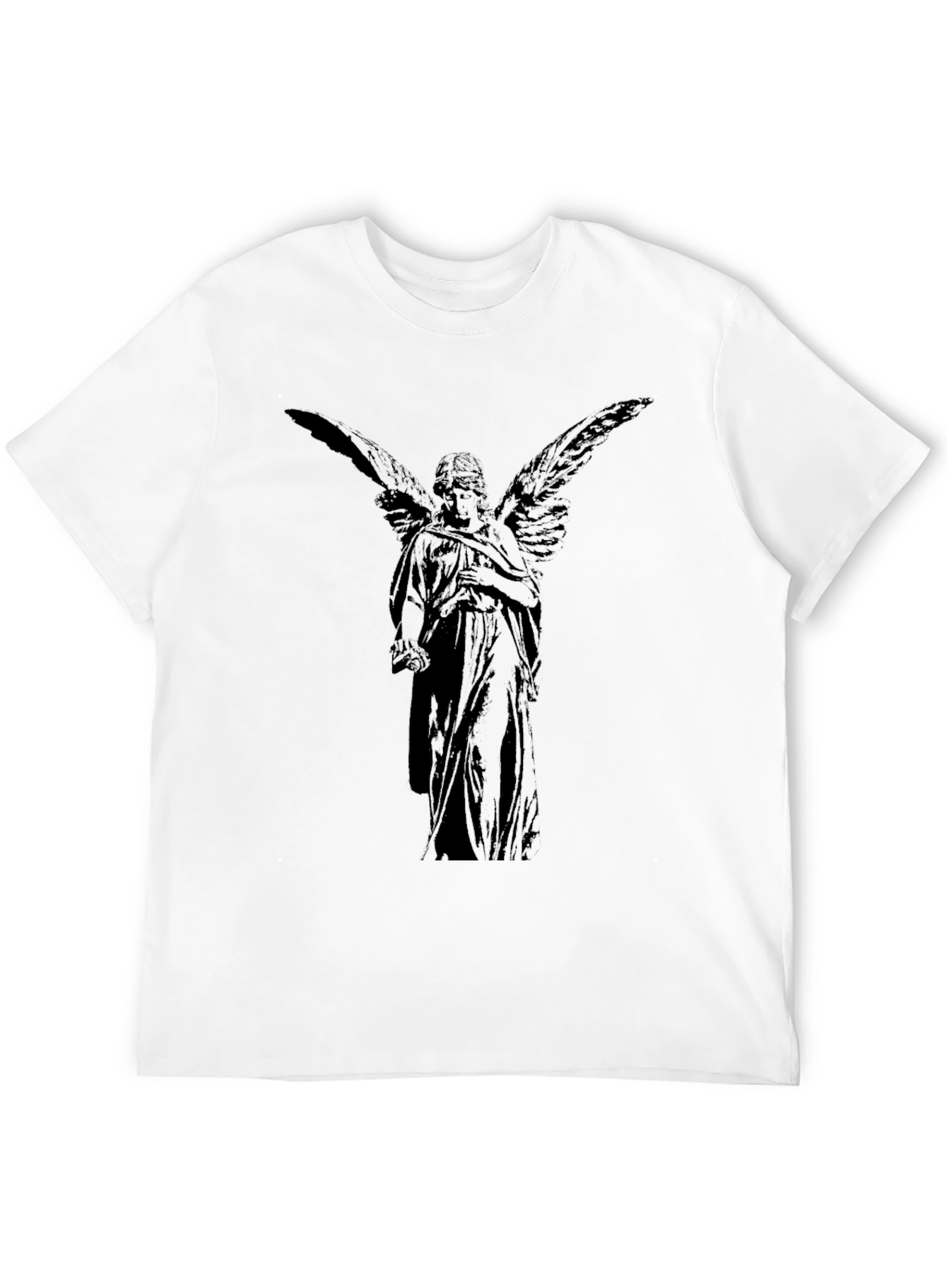 Angel Wings Graphic Black T-Shirt