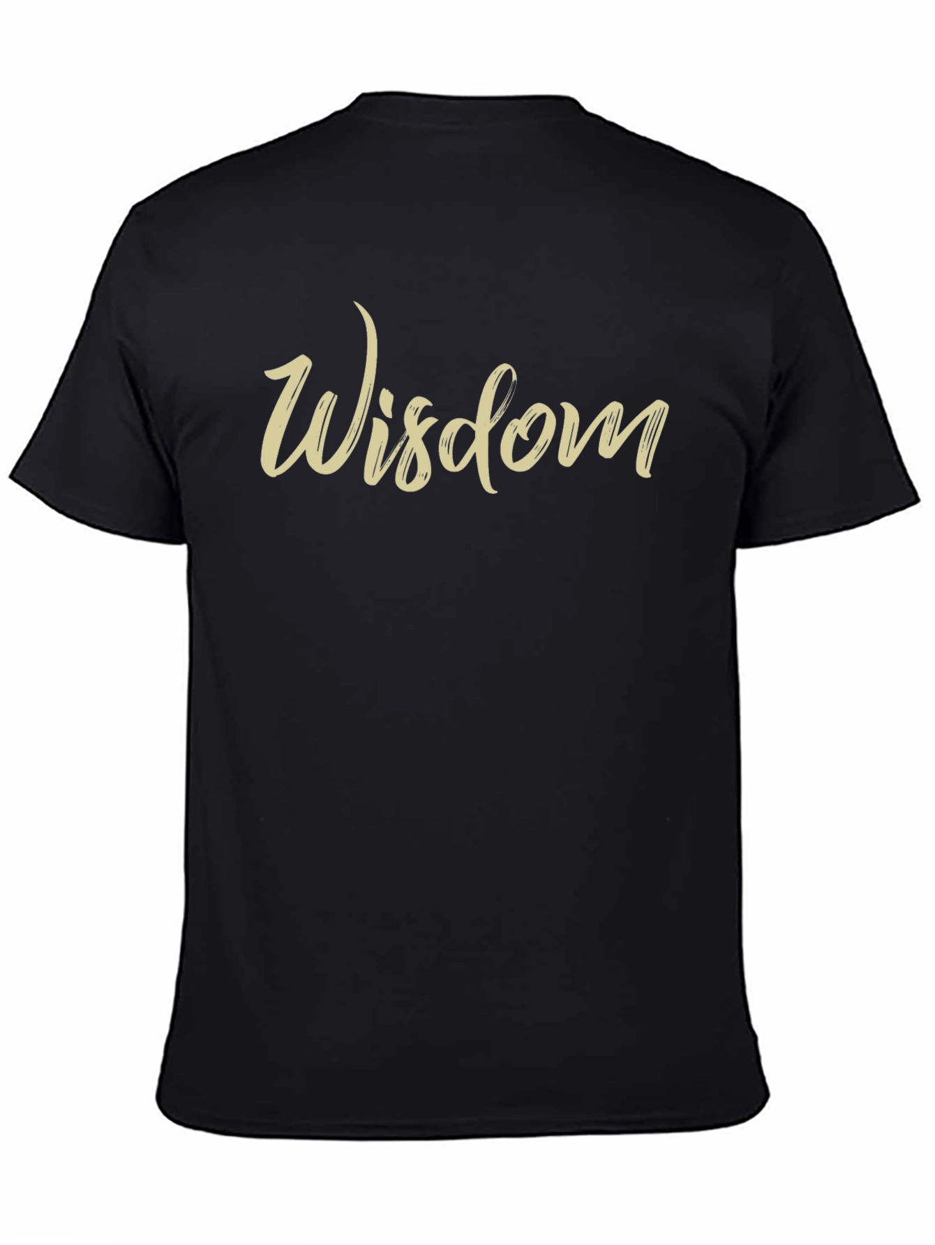 Wisdom Graphic Print Crew Neck T-Shirt