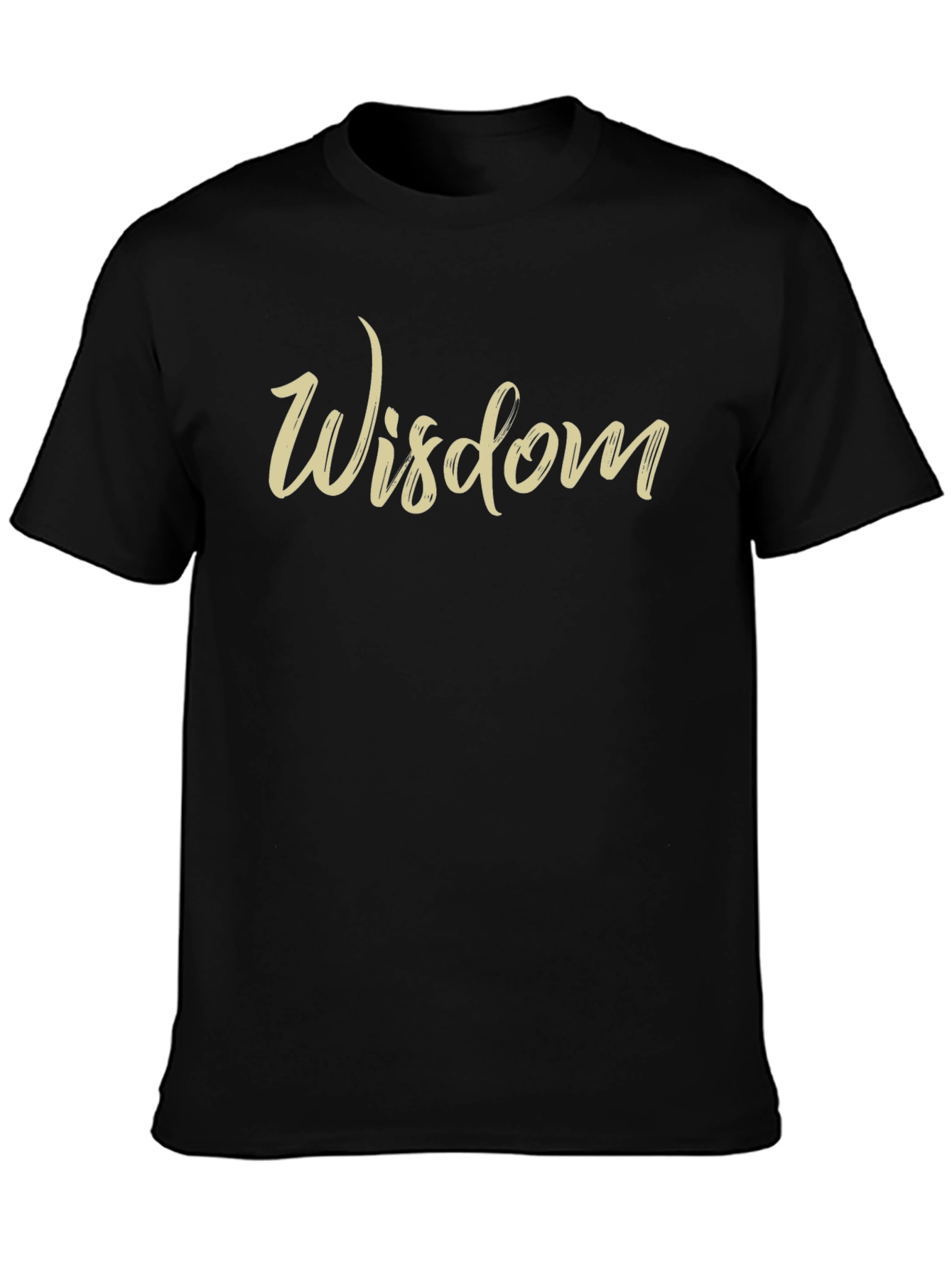 Wisdom Graphic Print Crew Neck T-Shirt