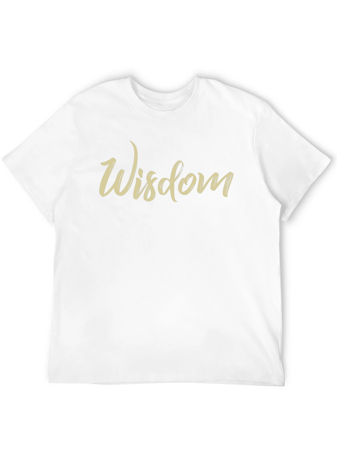 Wisdom Graphic Print Crew Neck T-Shirt