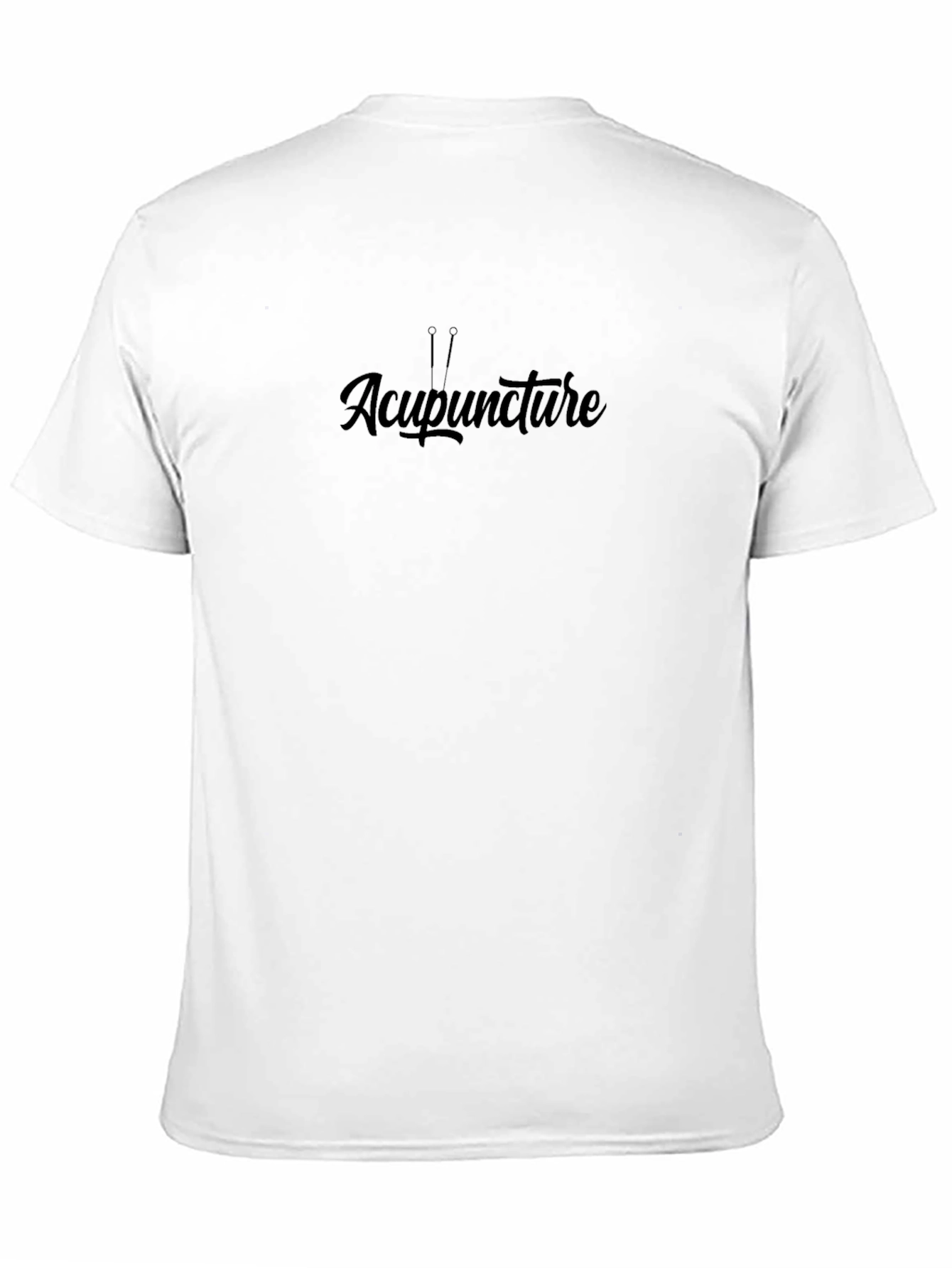 Acupuncture Graphic Tee - Black Cotton T-Shirt