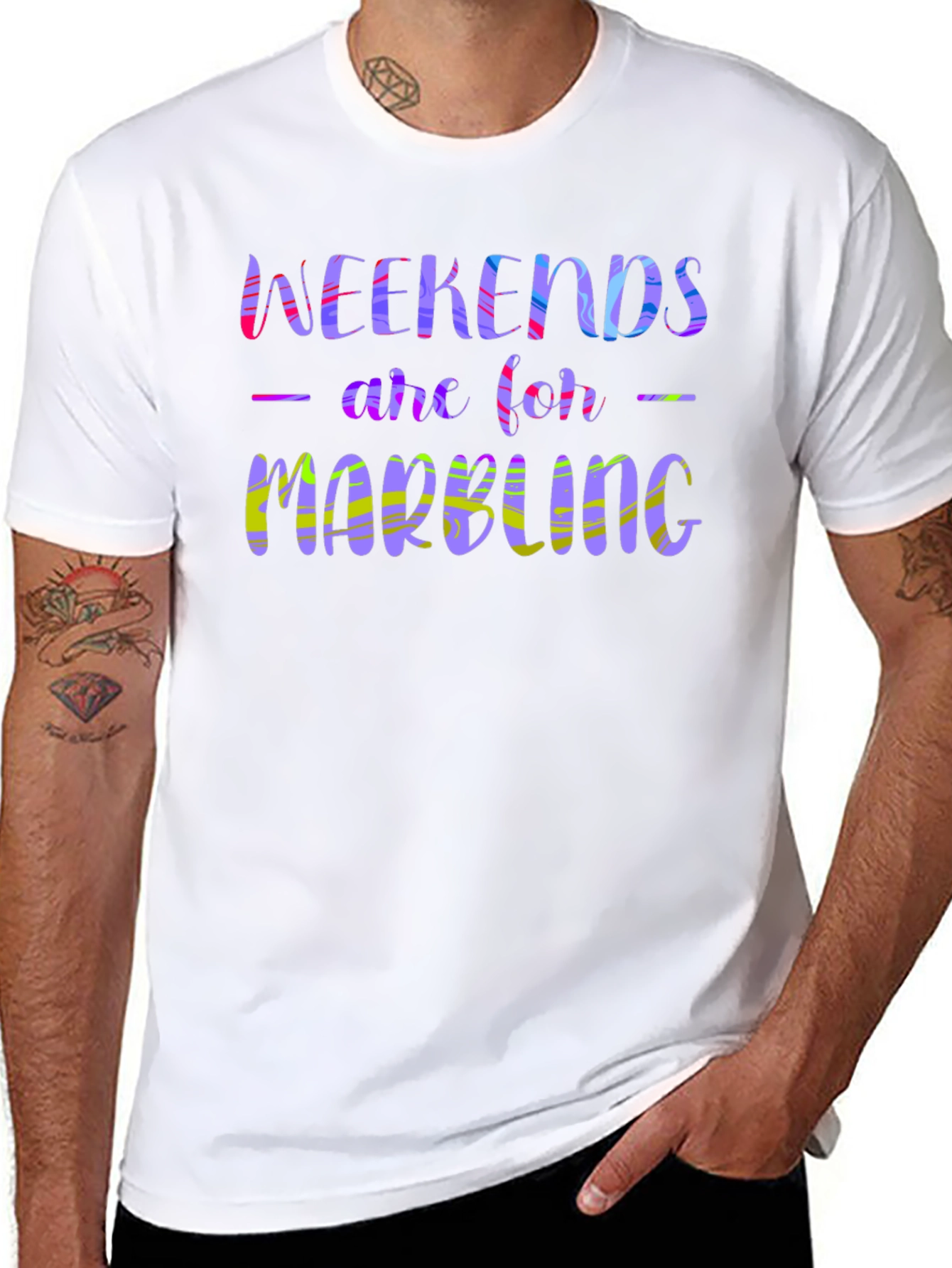 Weekends are for Marbling T-Shirt