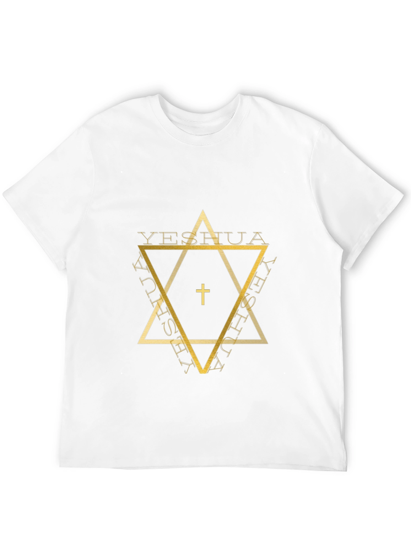 Yeshua Star Graphic Tee - Black Cotton Blend