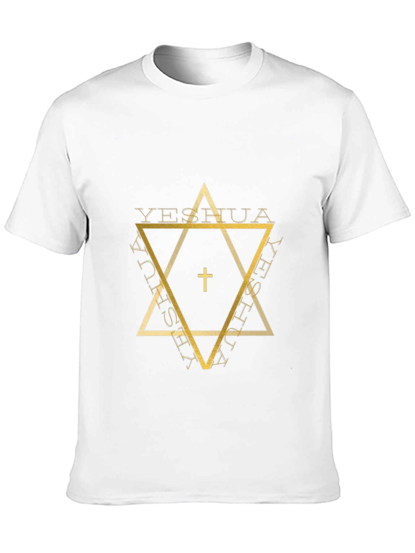 Yeshua Star Graphic Tee - Black Cotton Blend