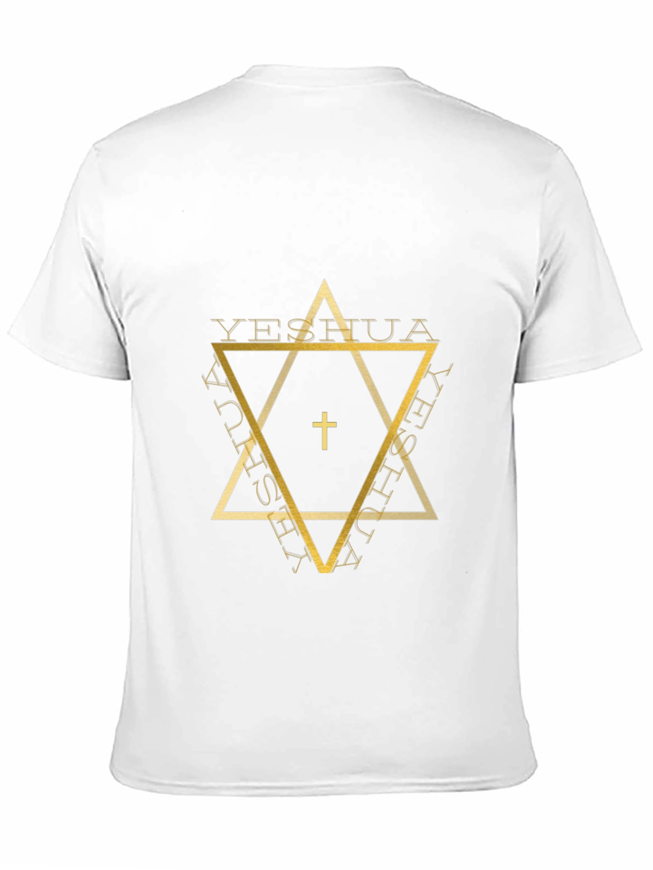 Yeshua Star Graphic Tee - Black Cotton Blend