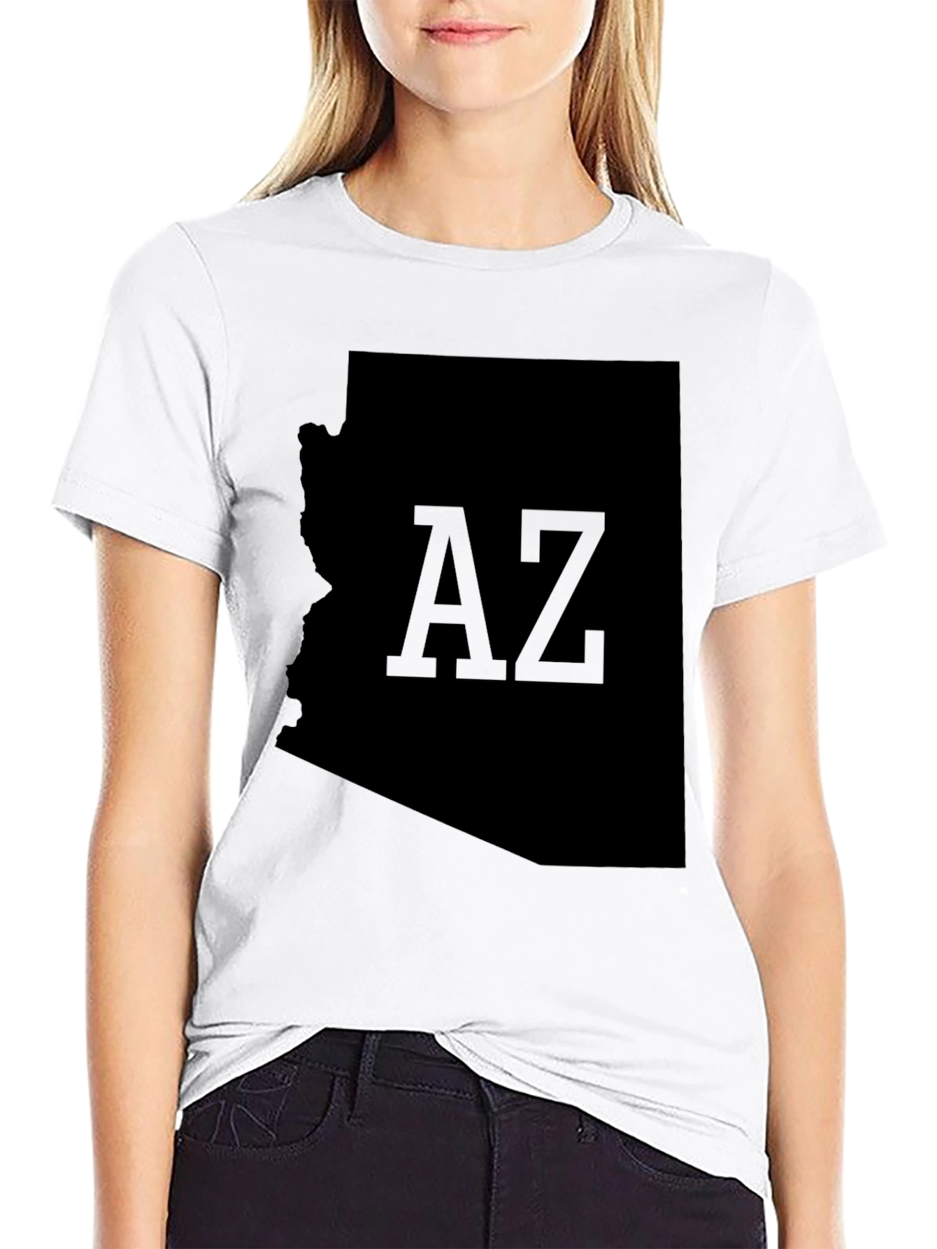 Arizona AZ State Outline Graphic T-Shirt