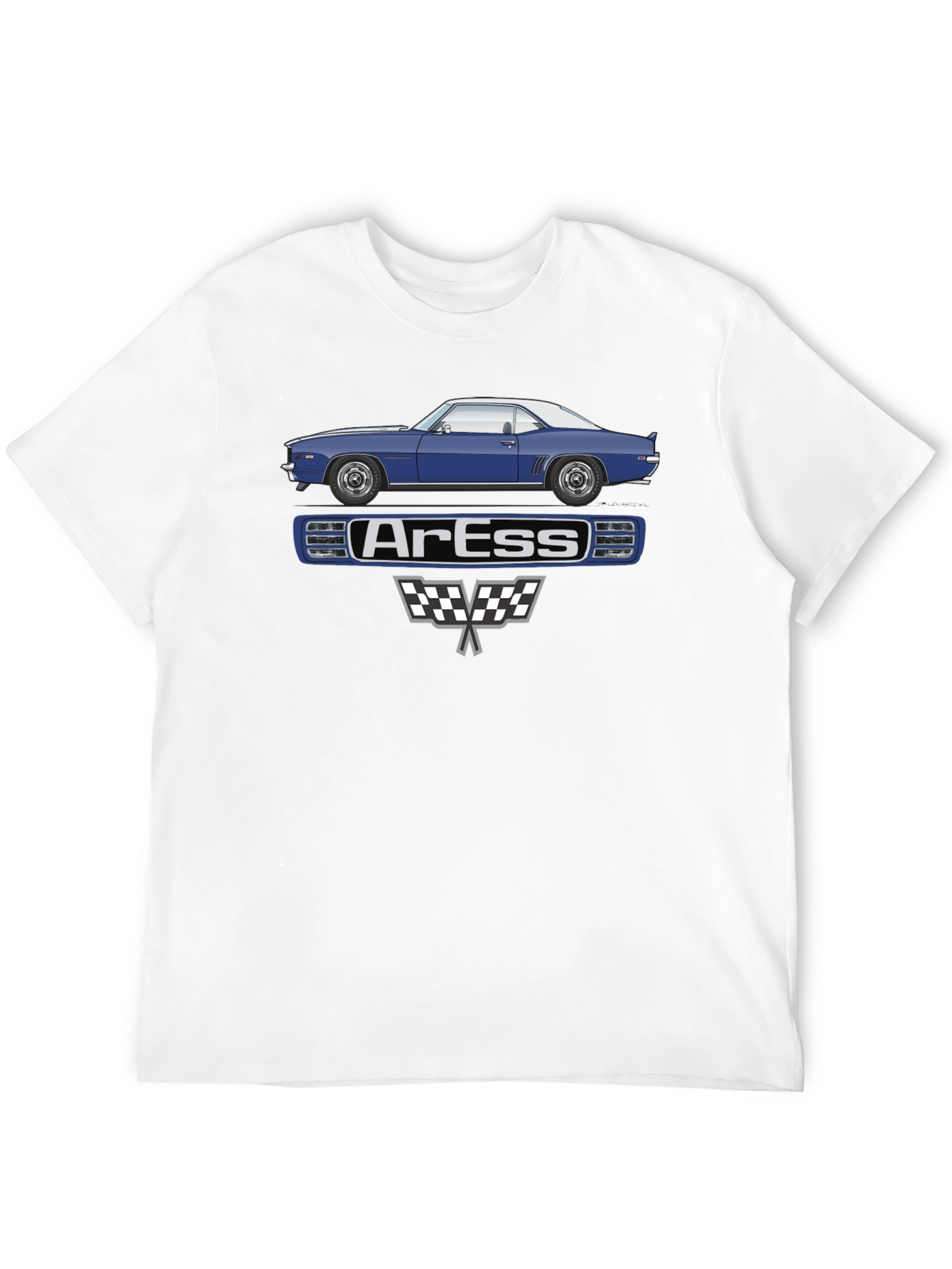 ArEss Car Graphic T-Shirt Classic Auto Tee