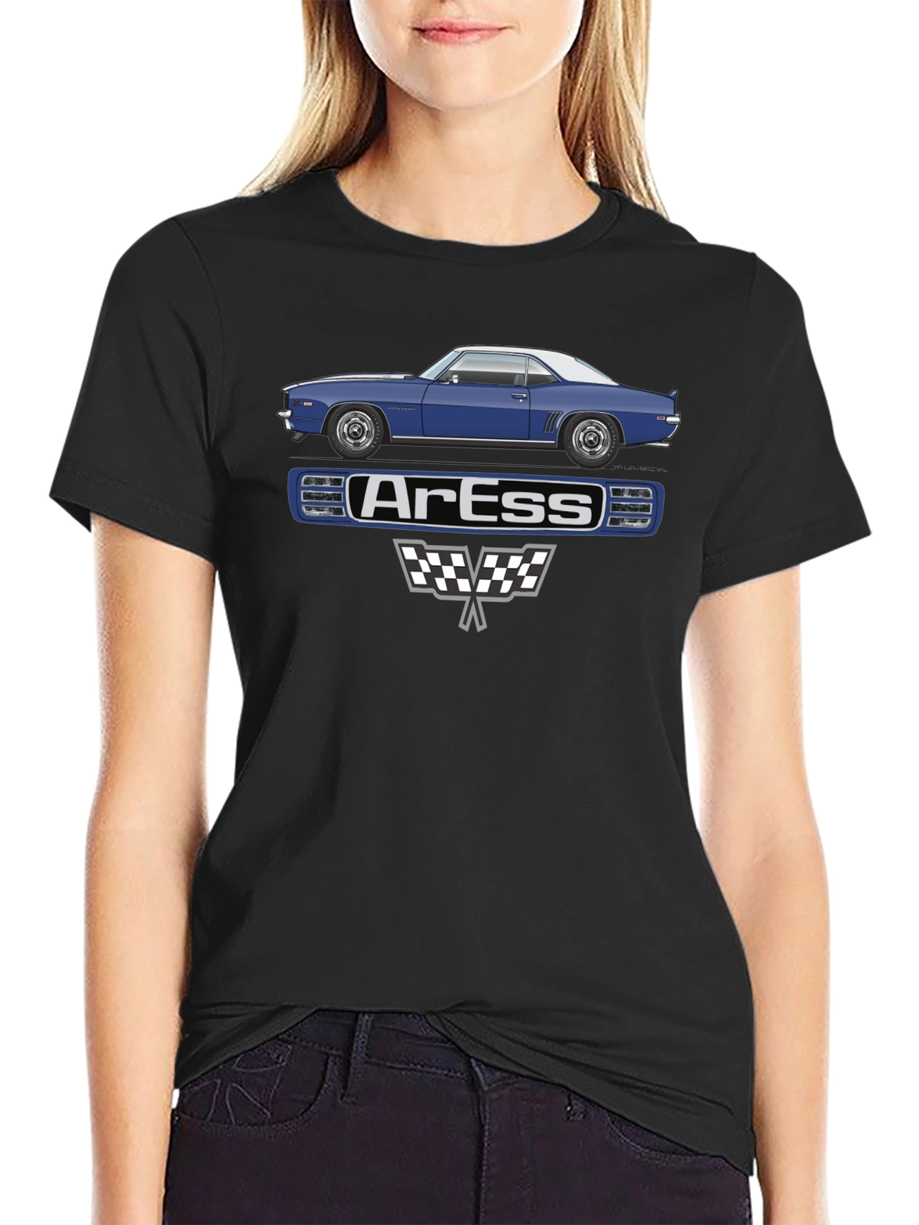 ArEss Car Graphic T-Shirt Classic Auto Tee