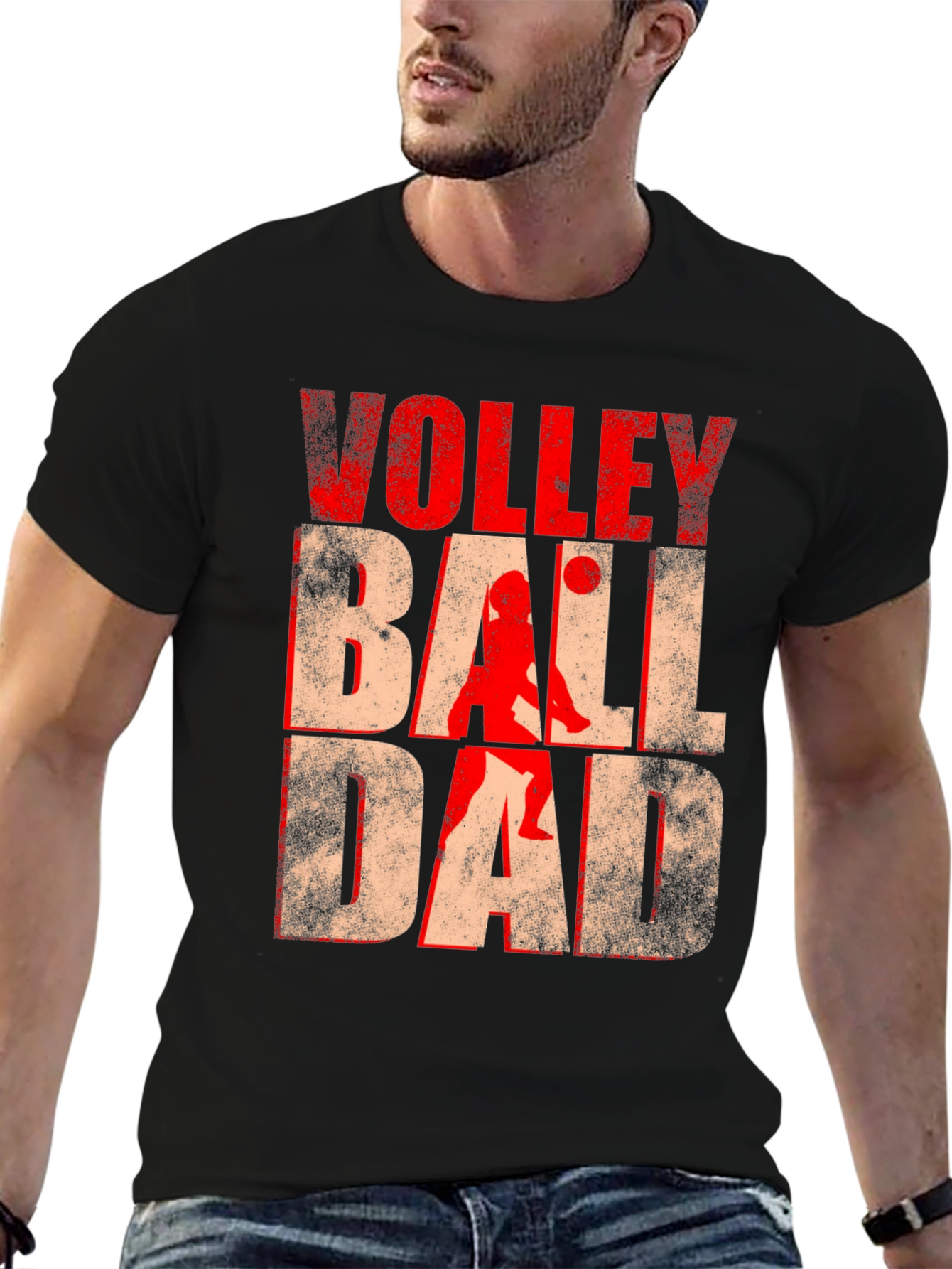 Volleyball Dad Graphic Tee