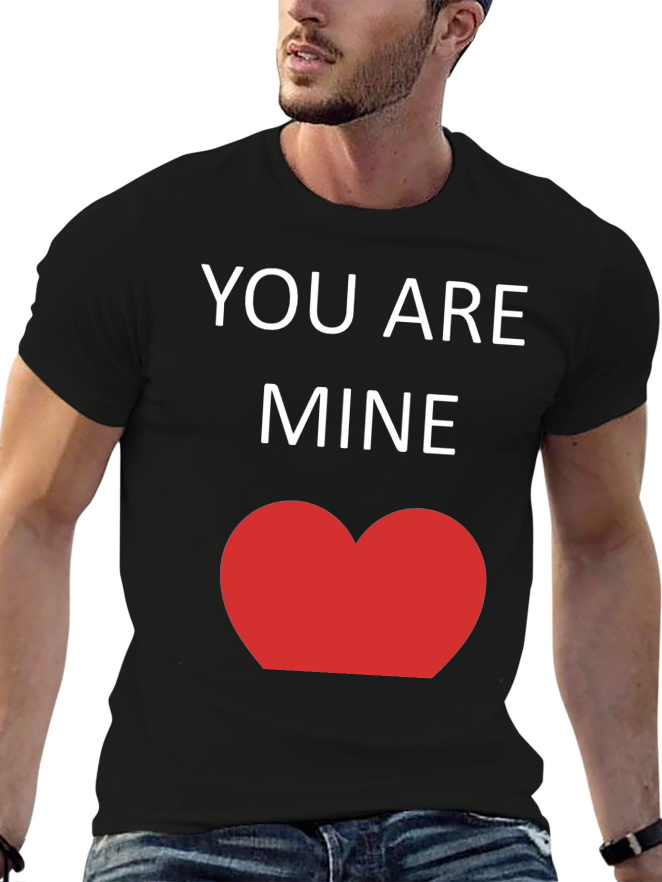 You Are Mine T-Shirt - Romantic Heart Tee