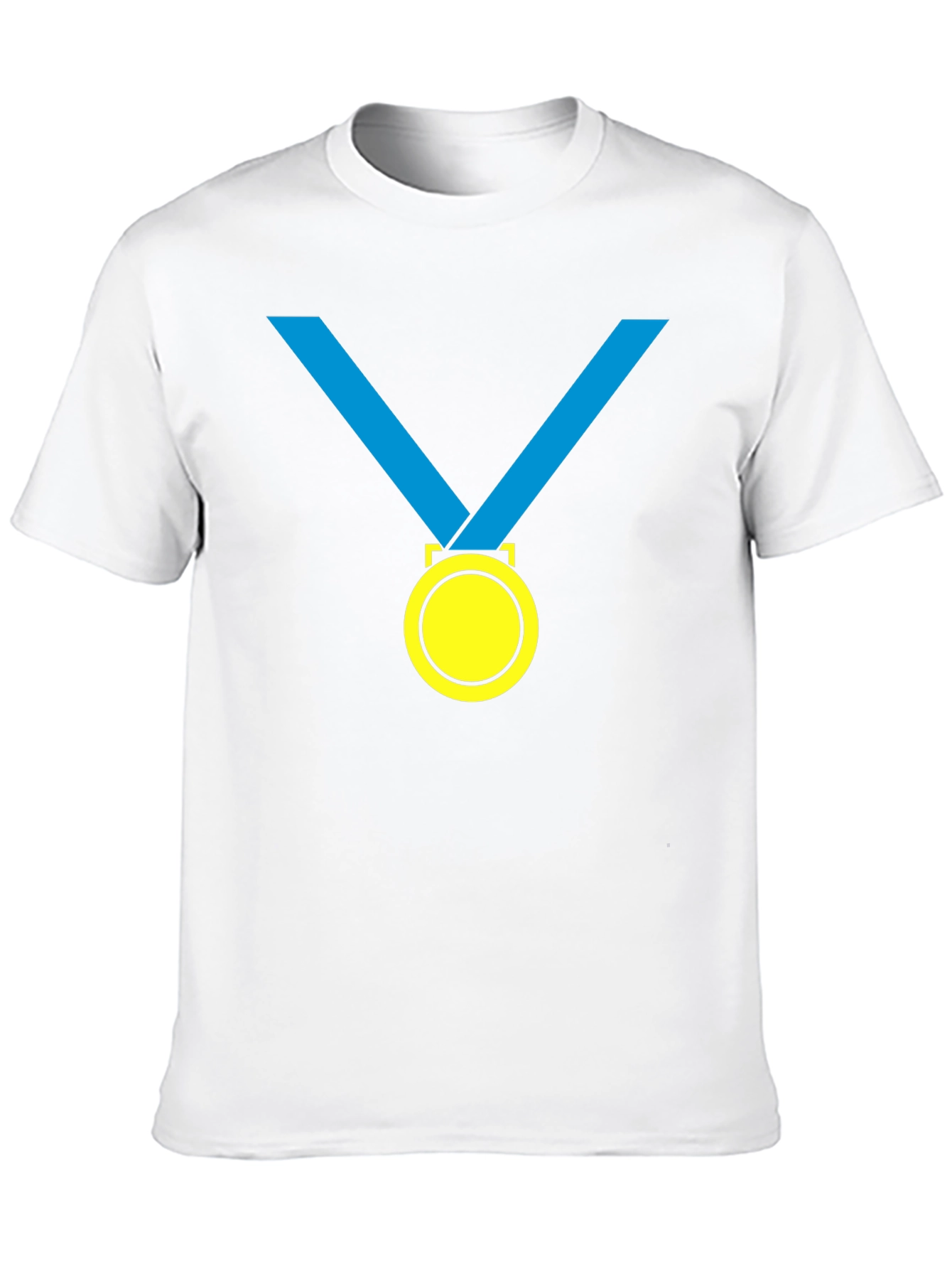 Winners Medal Graphic Tee - Black Cotton T-Shirt