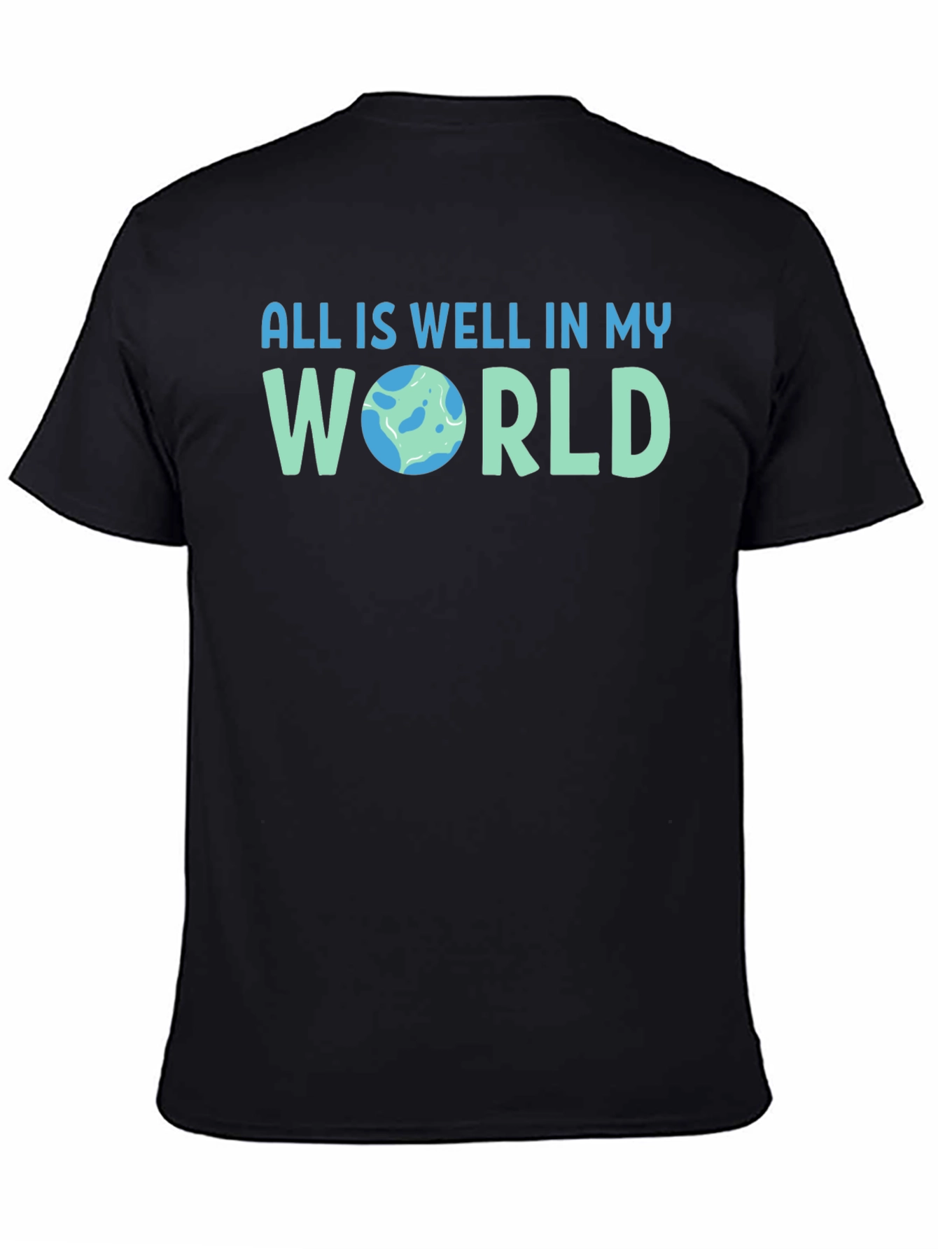 All is Well Earth Graphic Tee - Mens T-Shirt