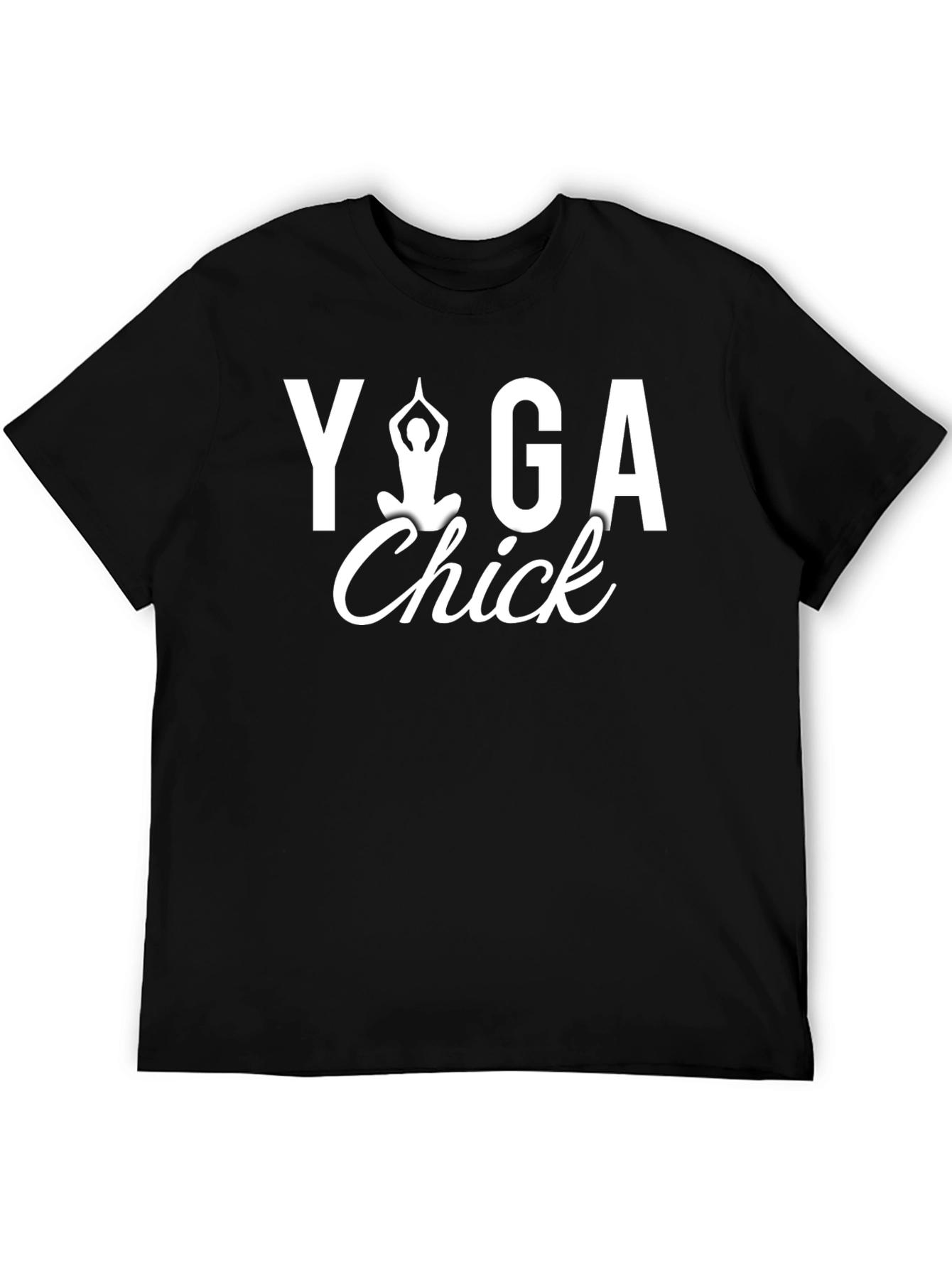 Yoga Chick T-Shirt - Black Graphic Tee
