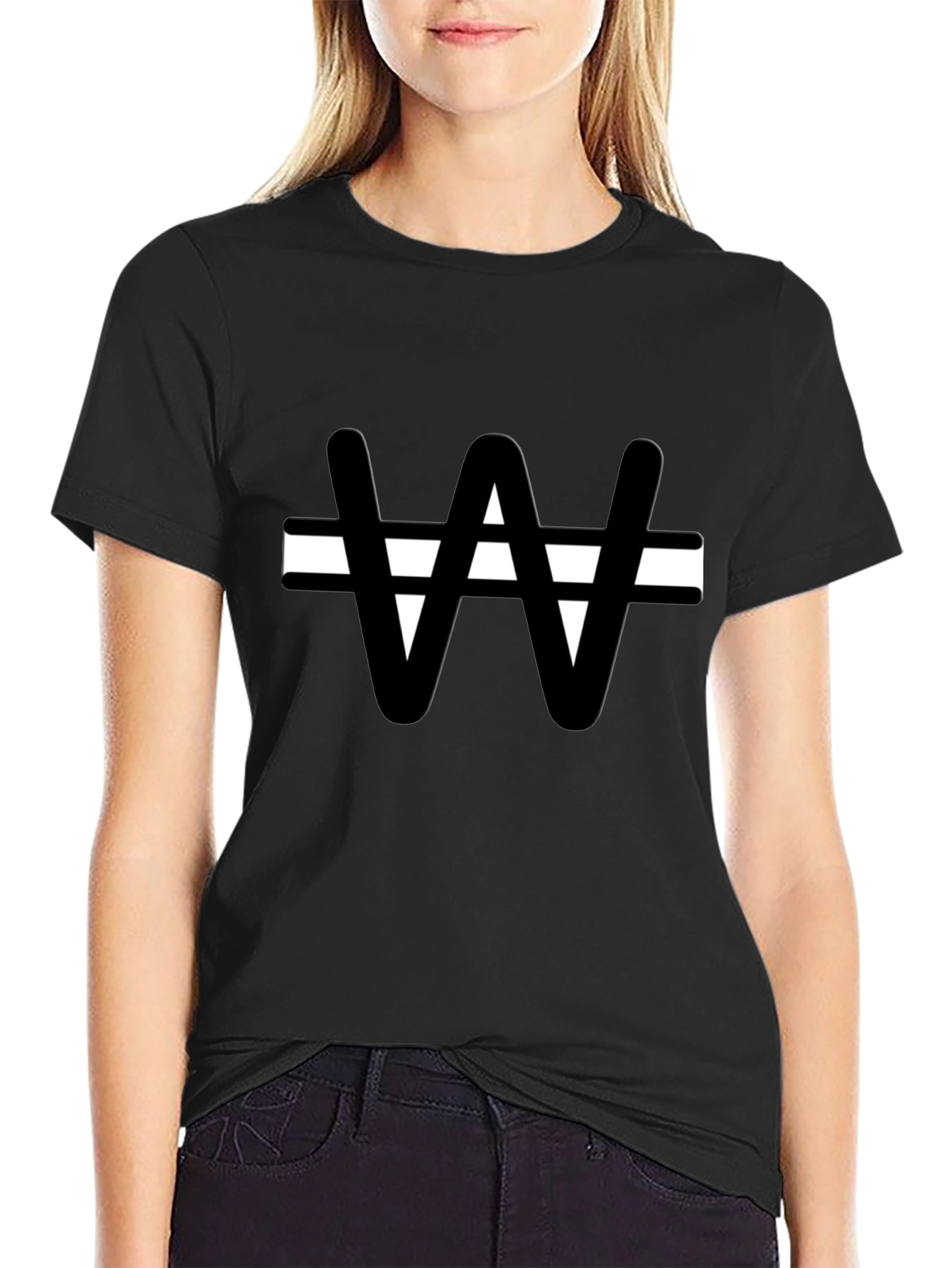 Won Symbol Graphic T-Shirt