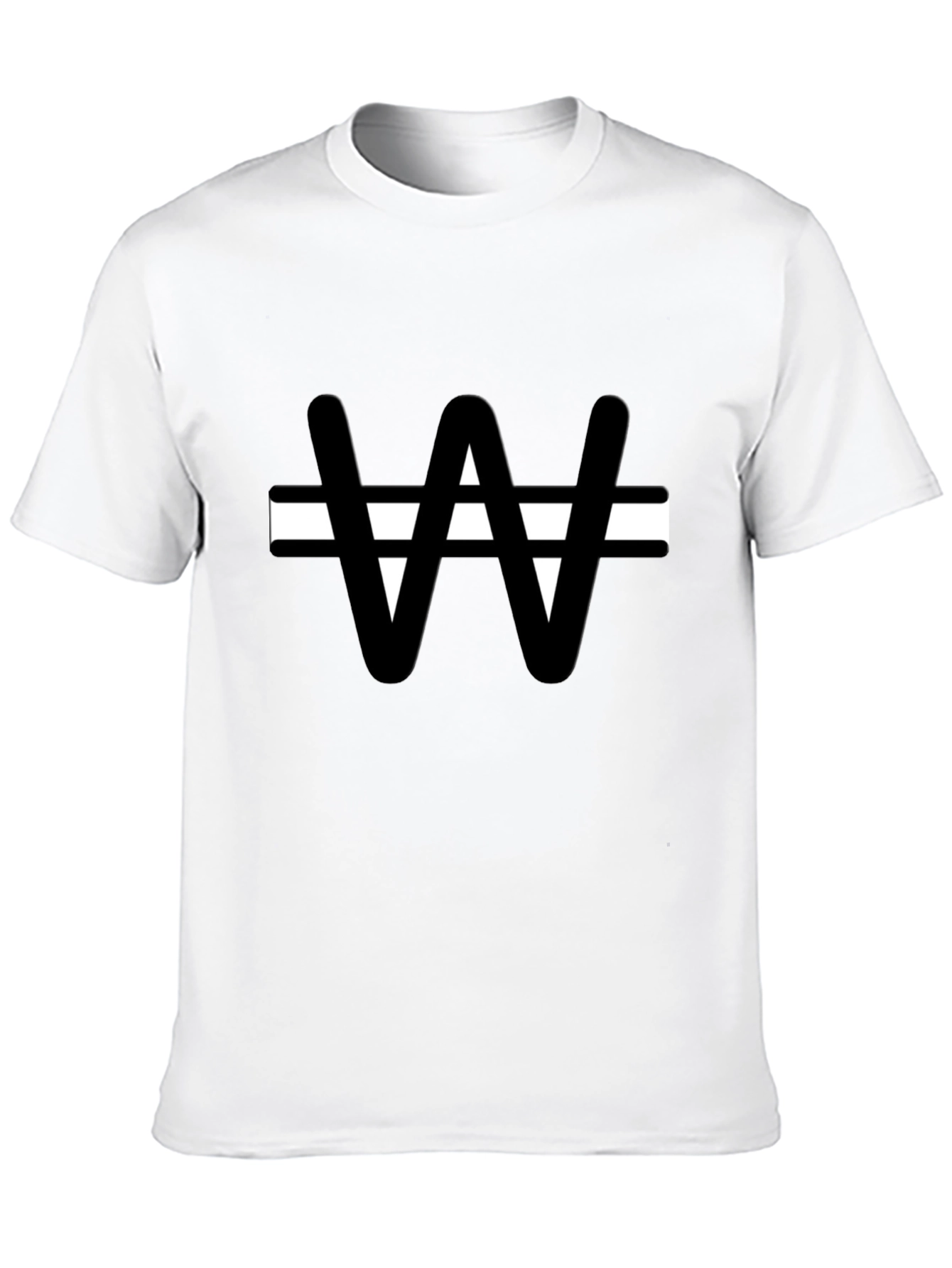 Won Symbol Graphic T-Shirt