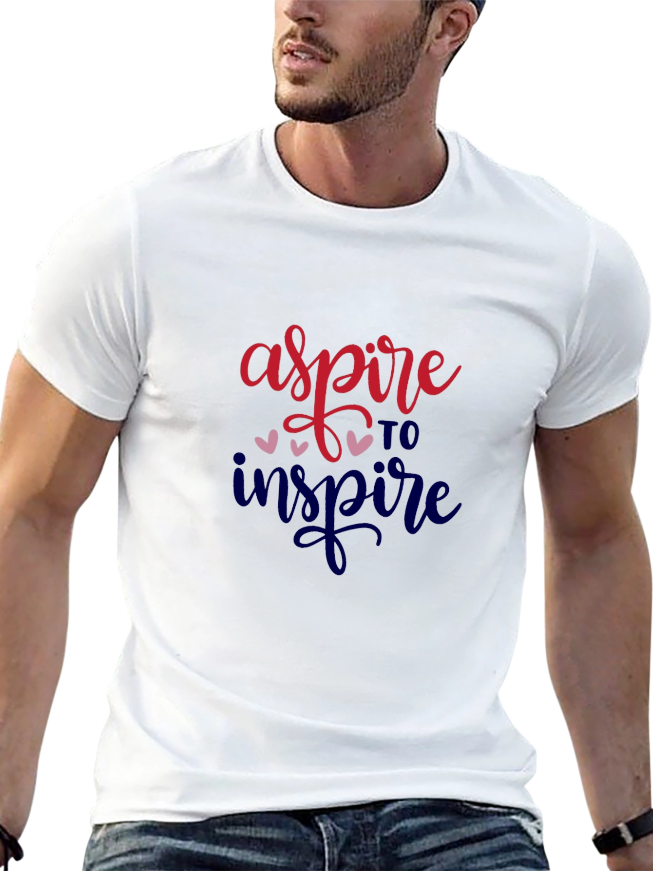Aspire to Inspire Graphic Tee - Motivational Shirt