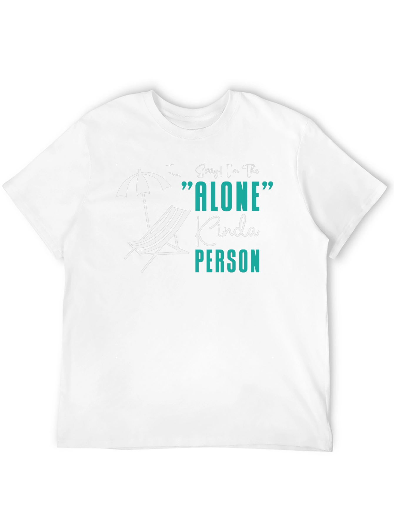 Alone Kinda Person Black T-Shirt