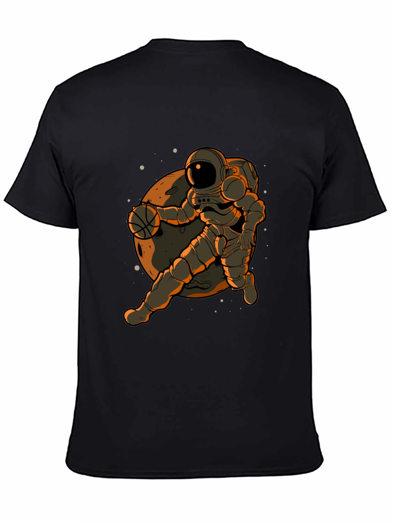 Astronaut Basketball Graphic T-Shirt