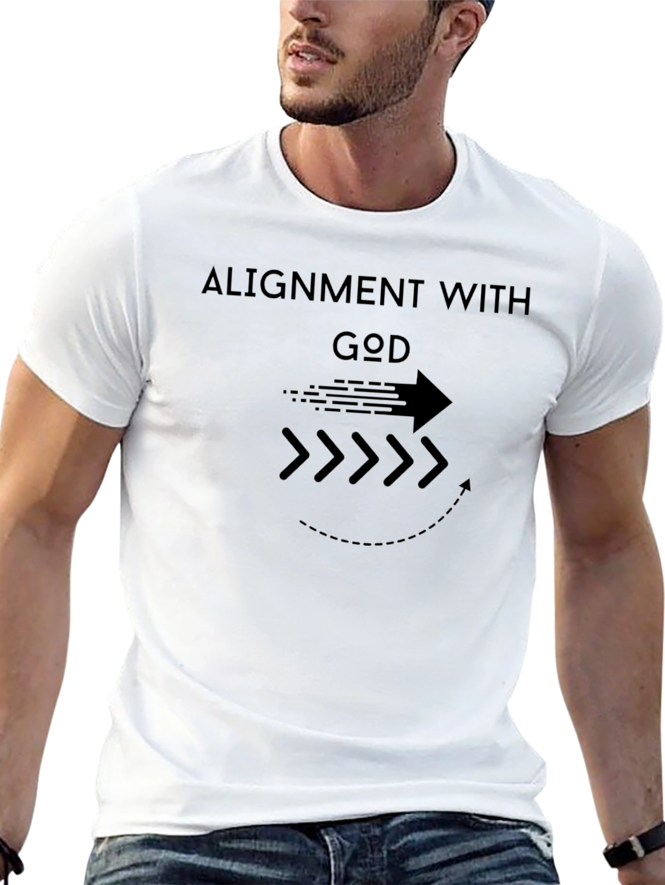 Alignment With God Black Graphic Tee