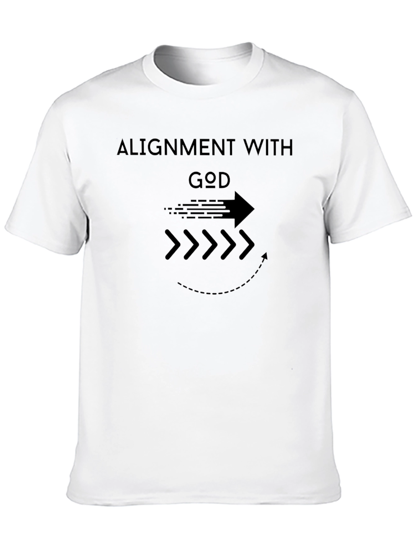Alignment With God Black Graphic Tee