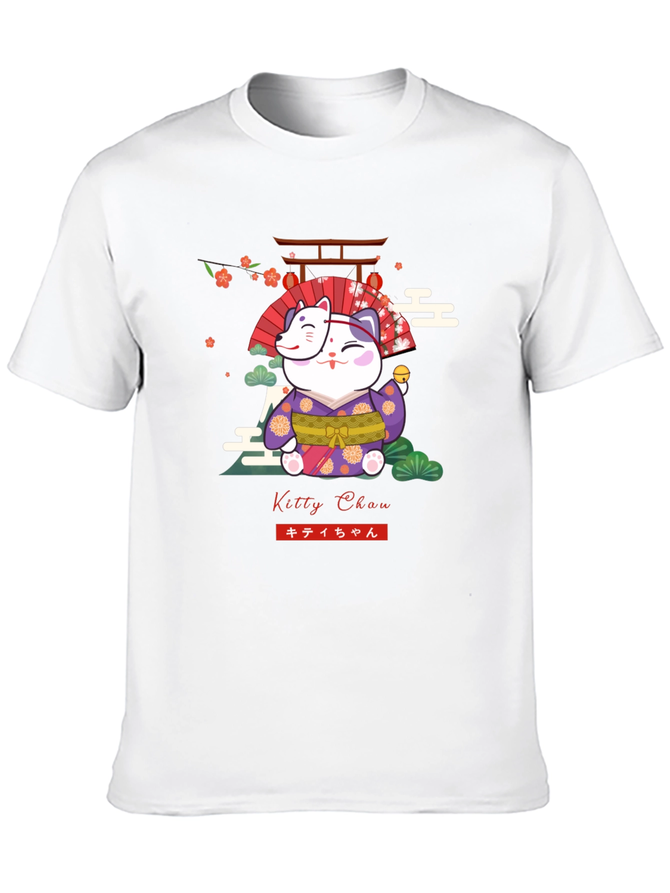 Kitty Chan T-Shirt - Maneki Neko Japanese Design