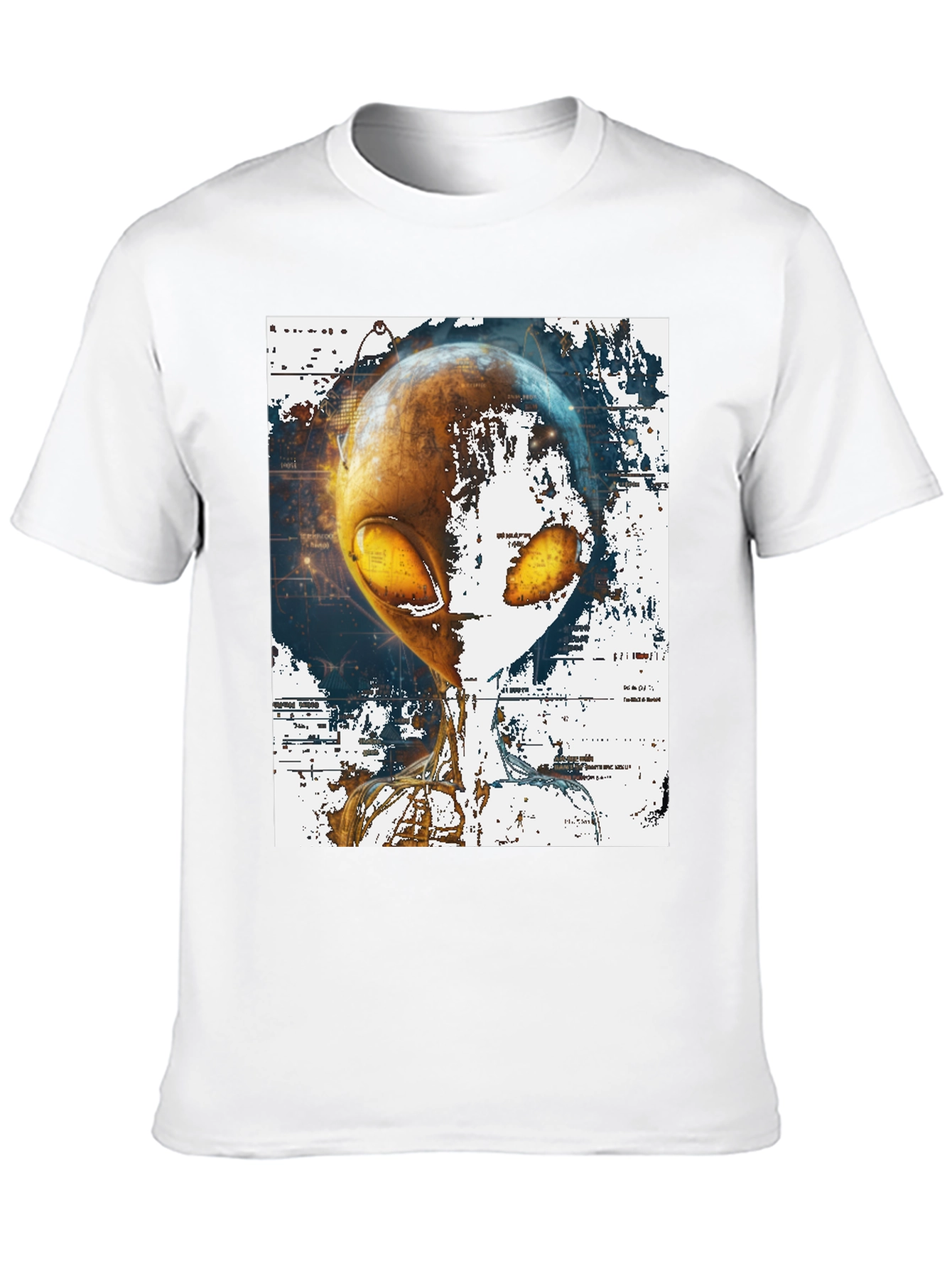 Alien Graphic Print T-Shirt - Sci-Fi Streetwear
