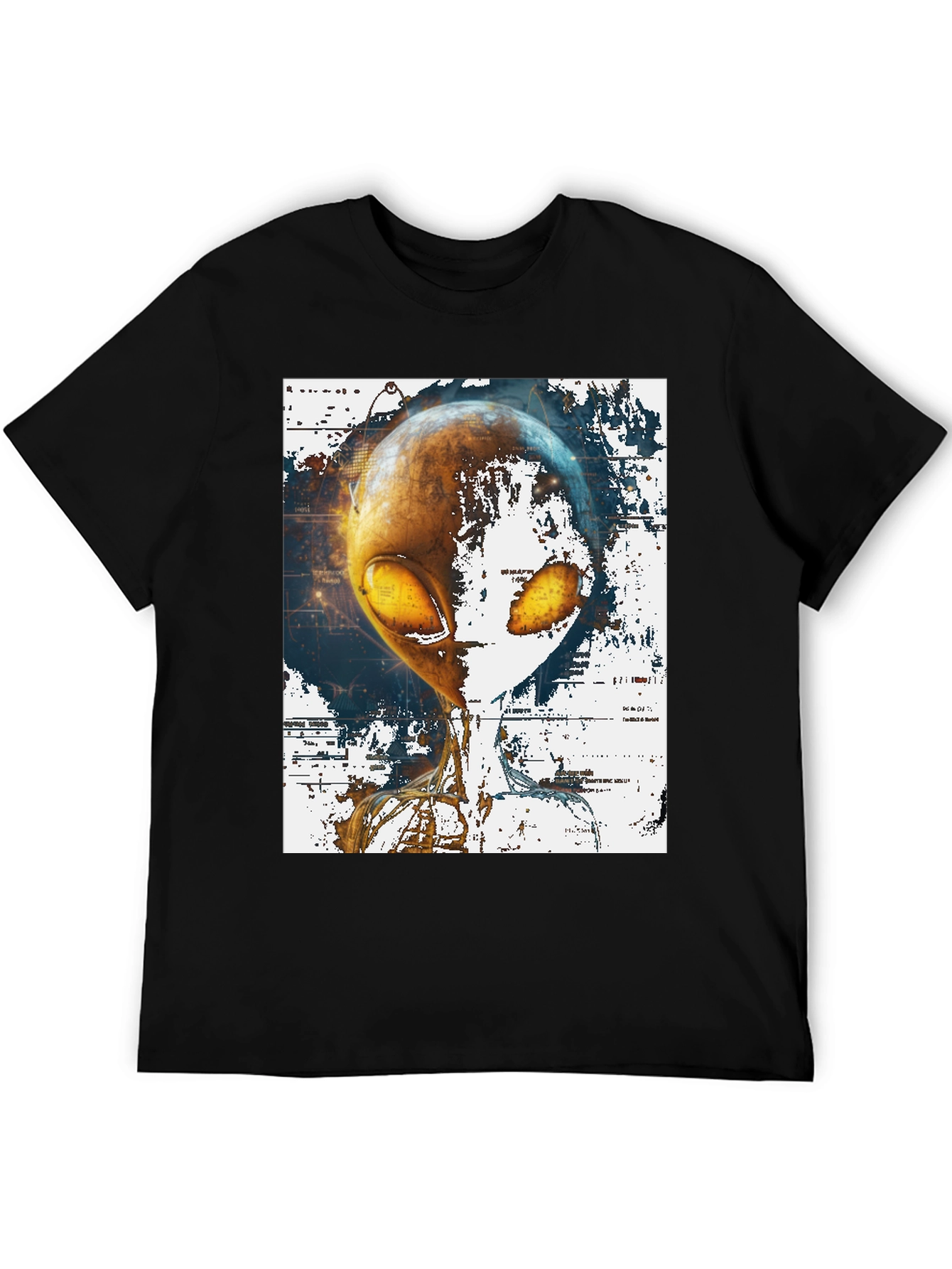 Alien Graphic Print T-Shirt - Sci-Fi Streetwear