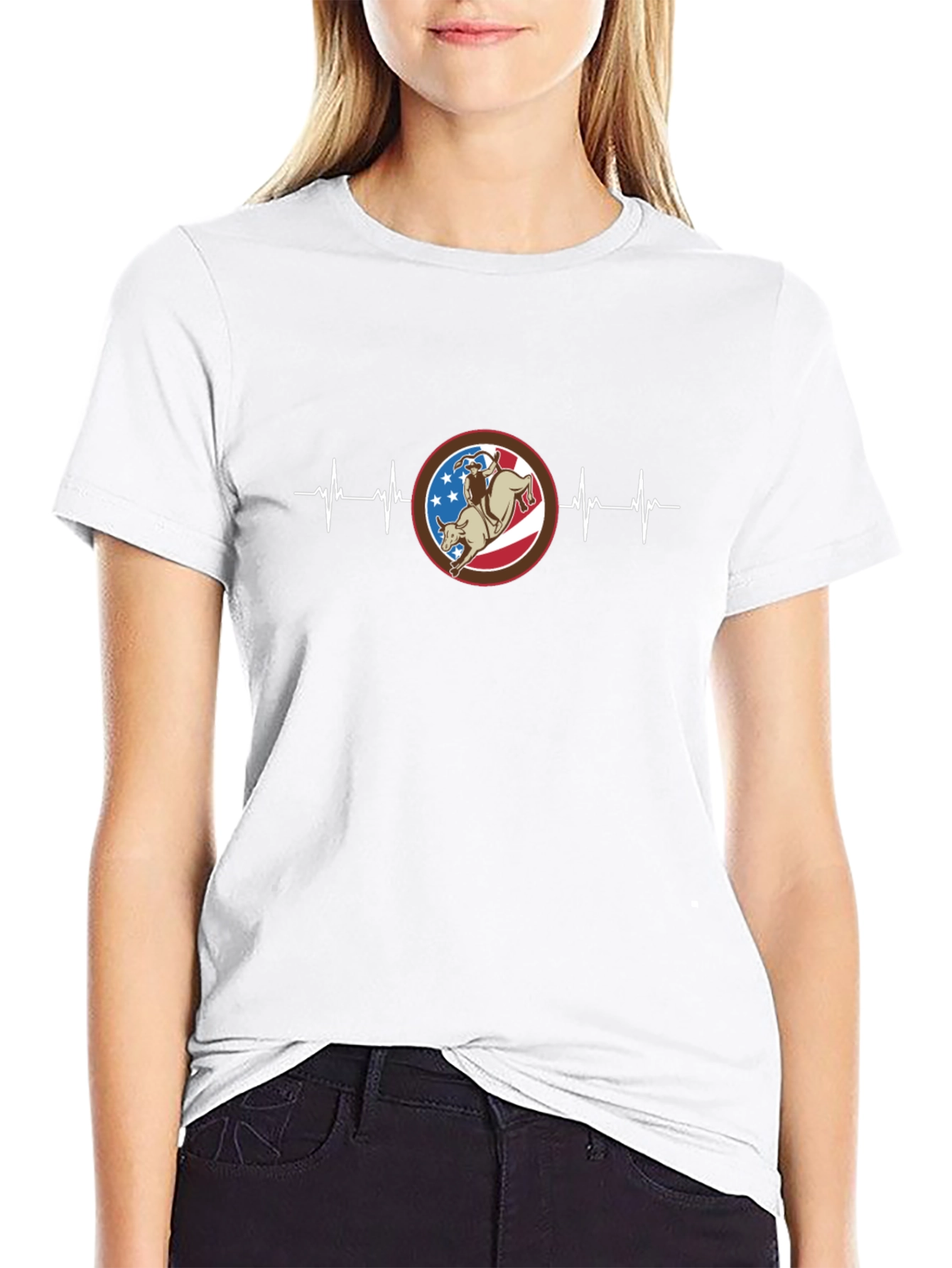 American Rodeo Heartbeat Graphic Tee