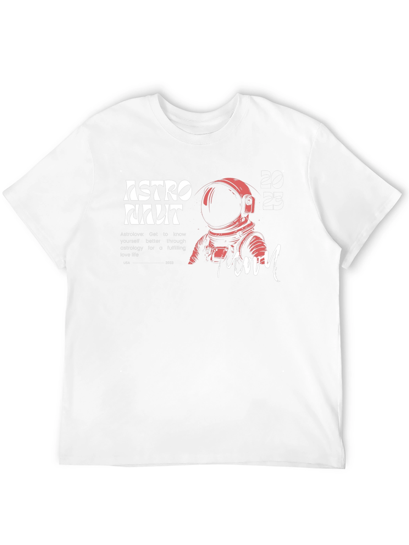 Astronaut Moon Graphic Tee - Black