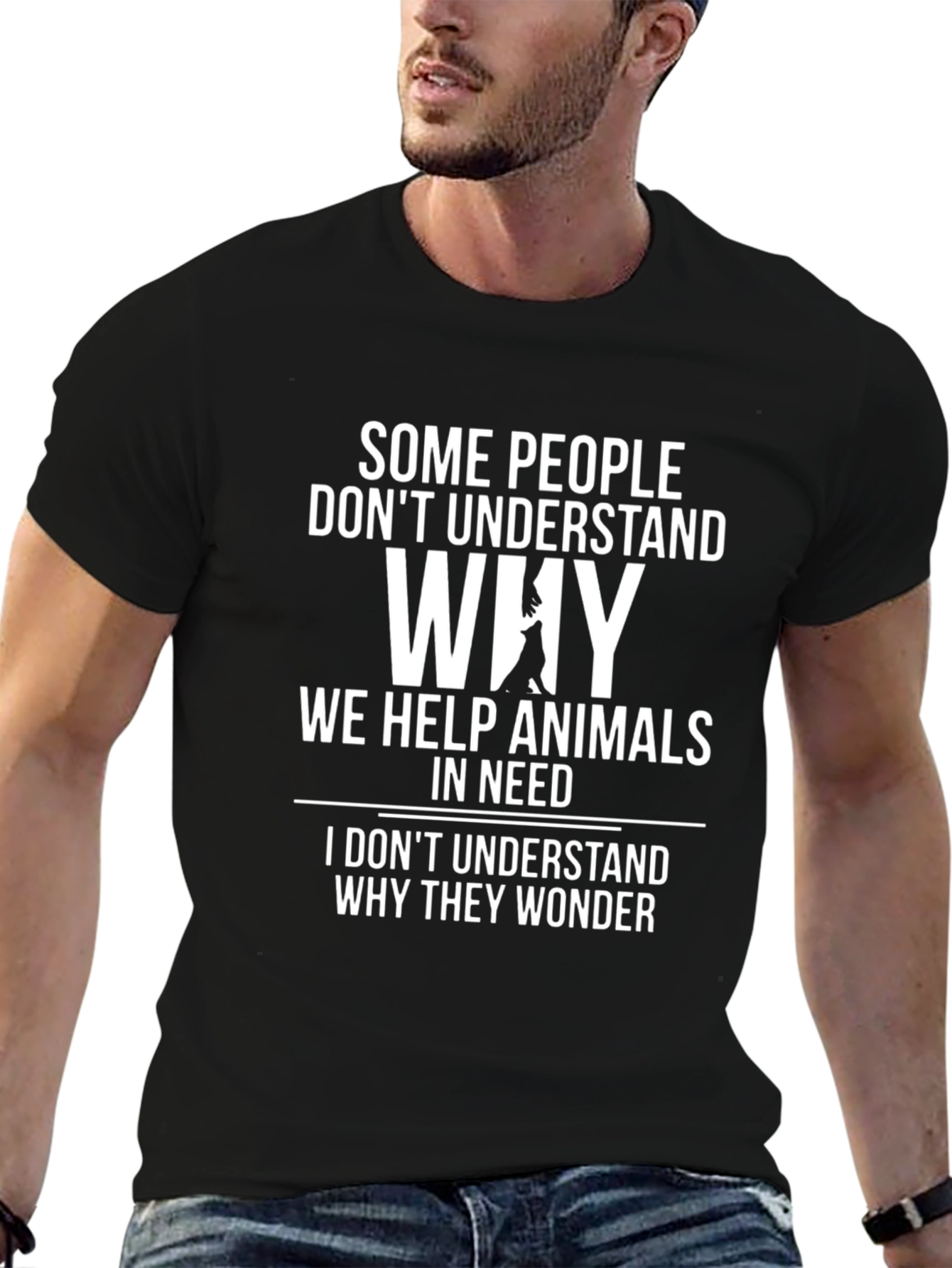 Animal Lover Graphic Tee - Why We Help Animals