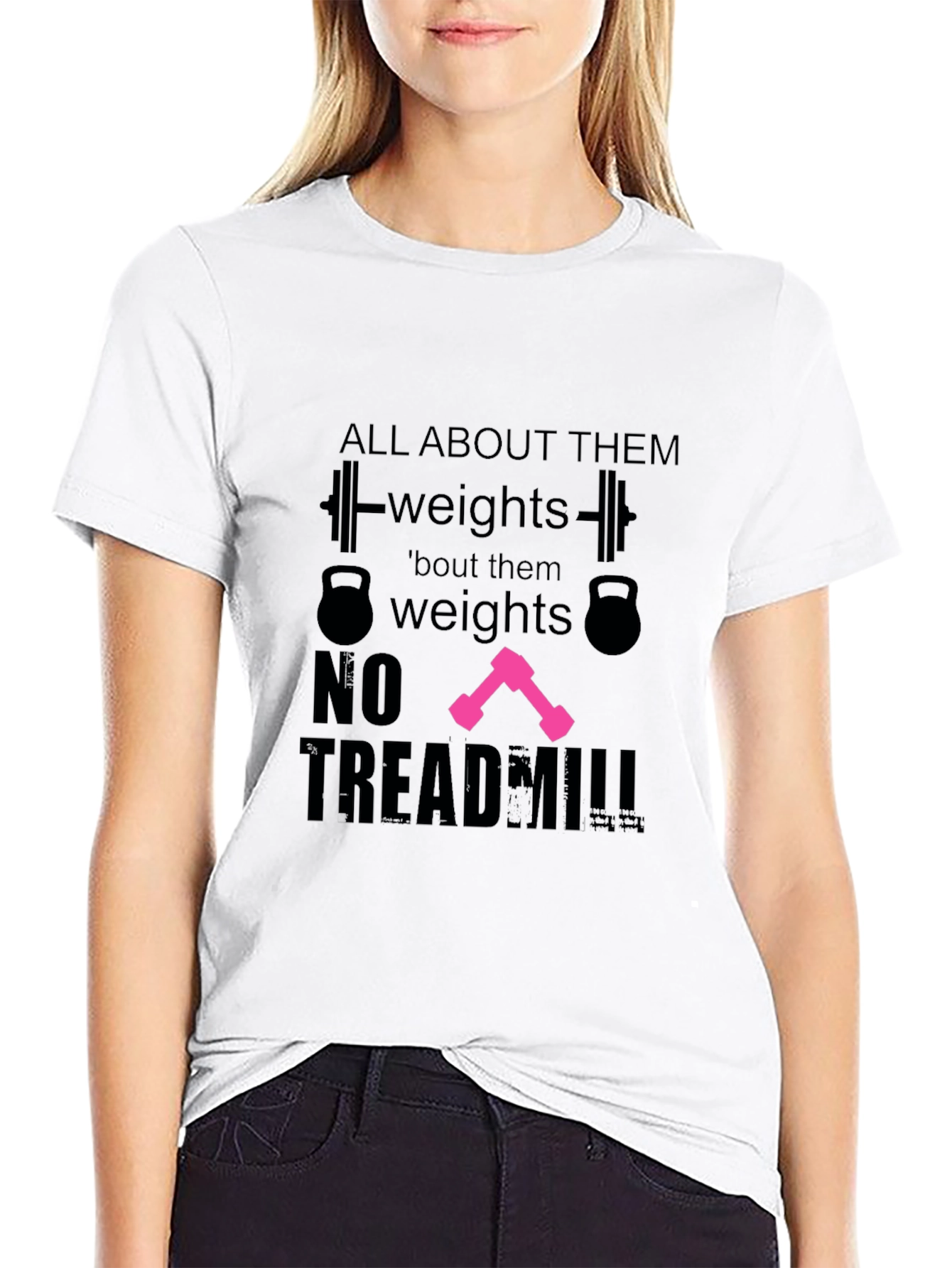 All About Weights Black T-Shirt