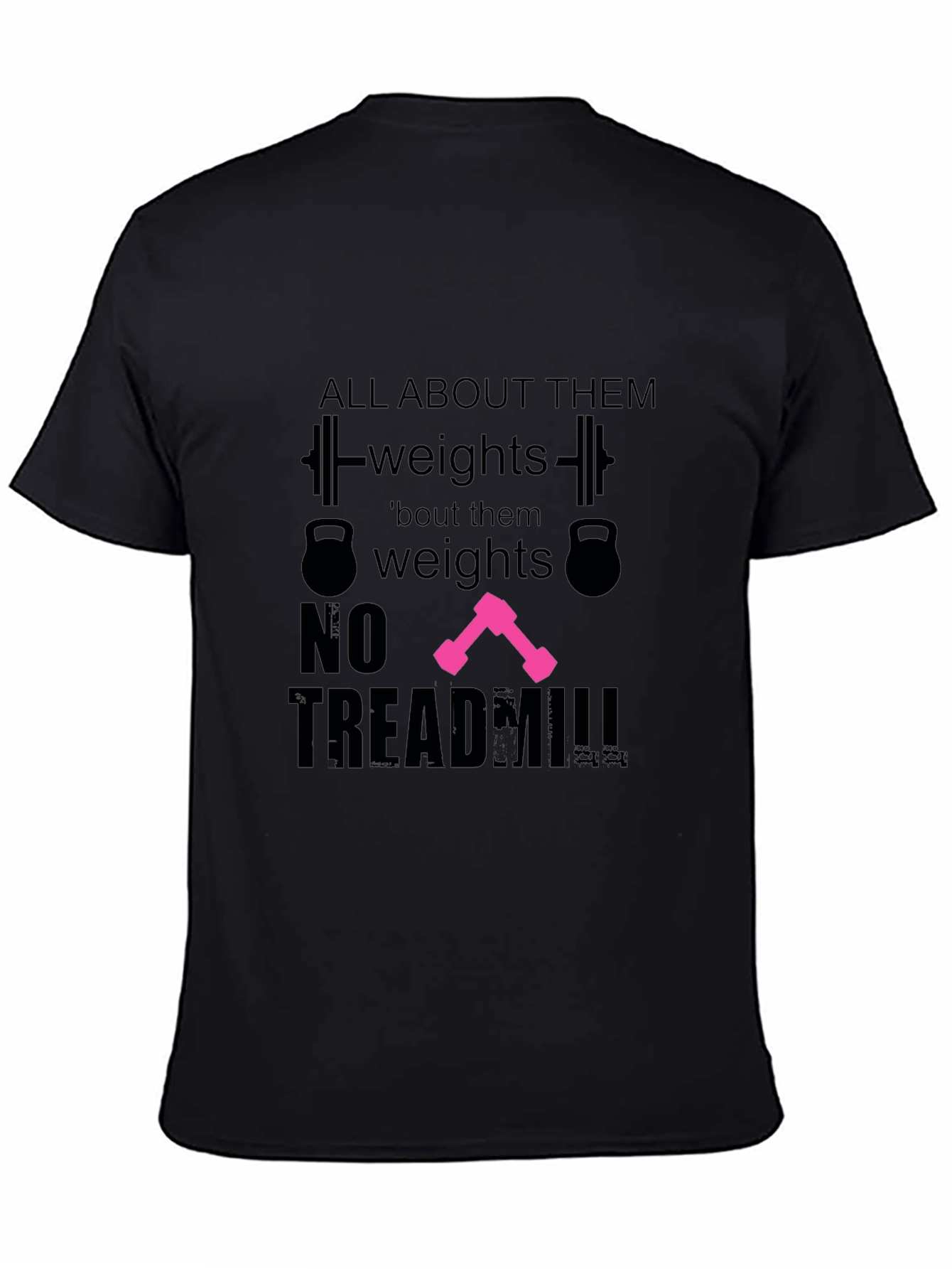 All About Weights Black T-Shirt